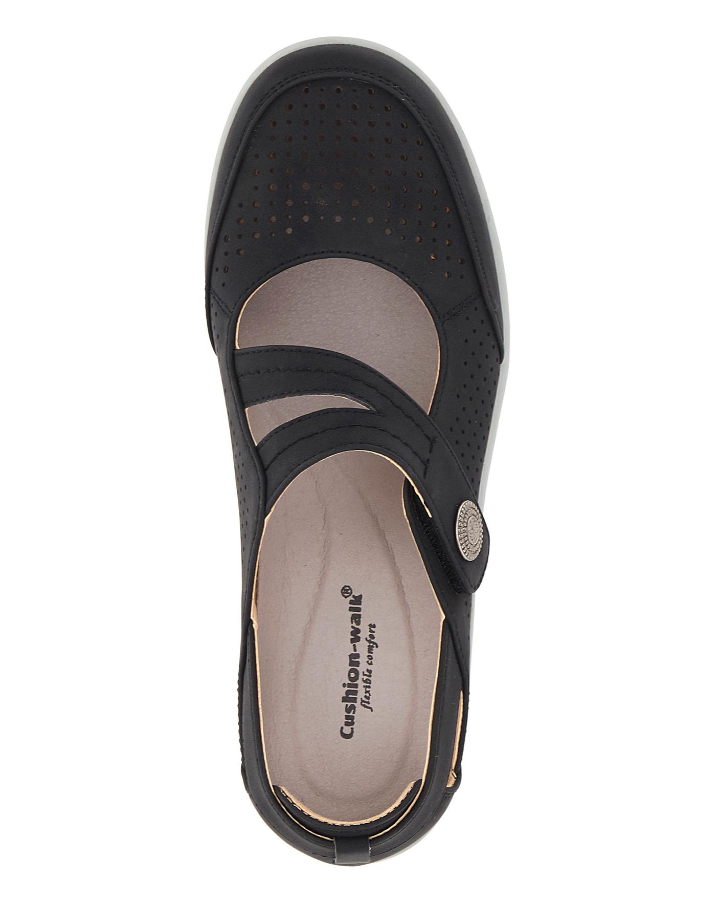 Cushion Walk Bar Shoes EEE Fit J D Williams