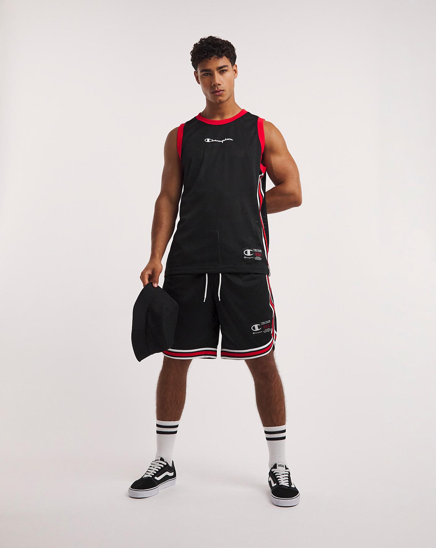 Men's champion shop shorts outfit