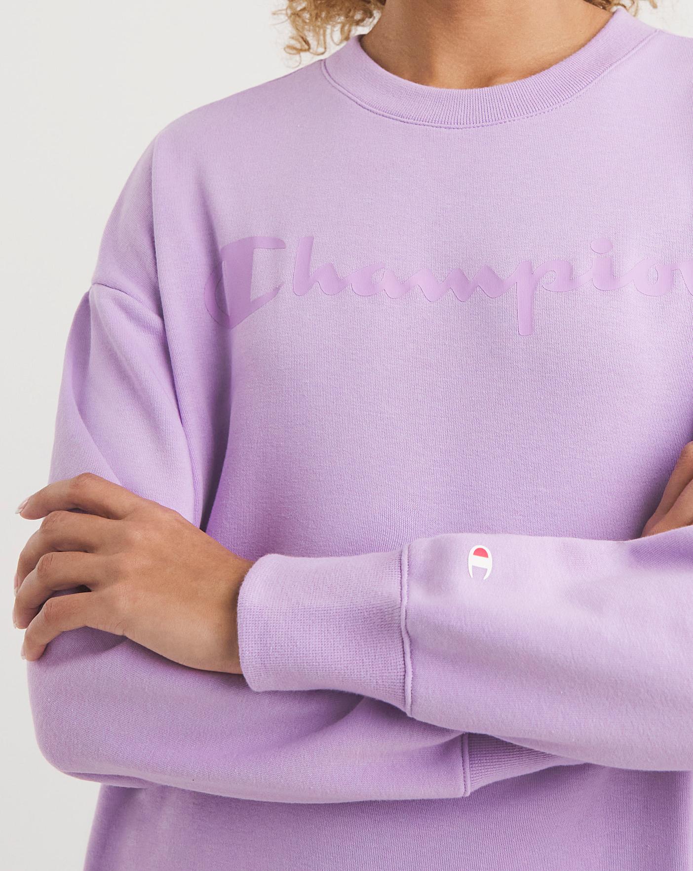 Champion purple cheap crew neck