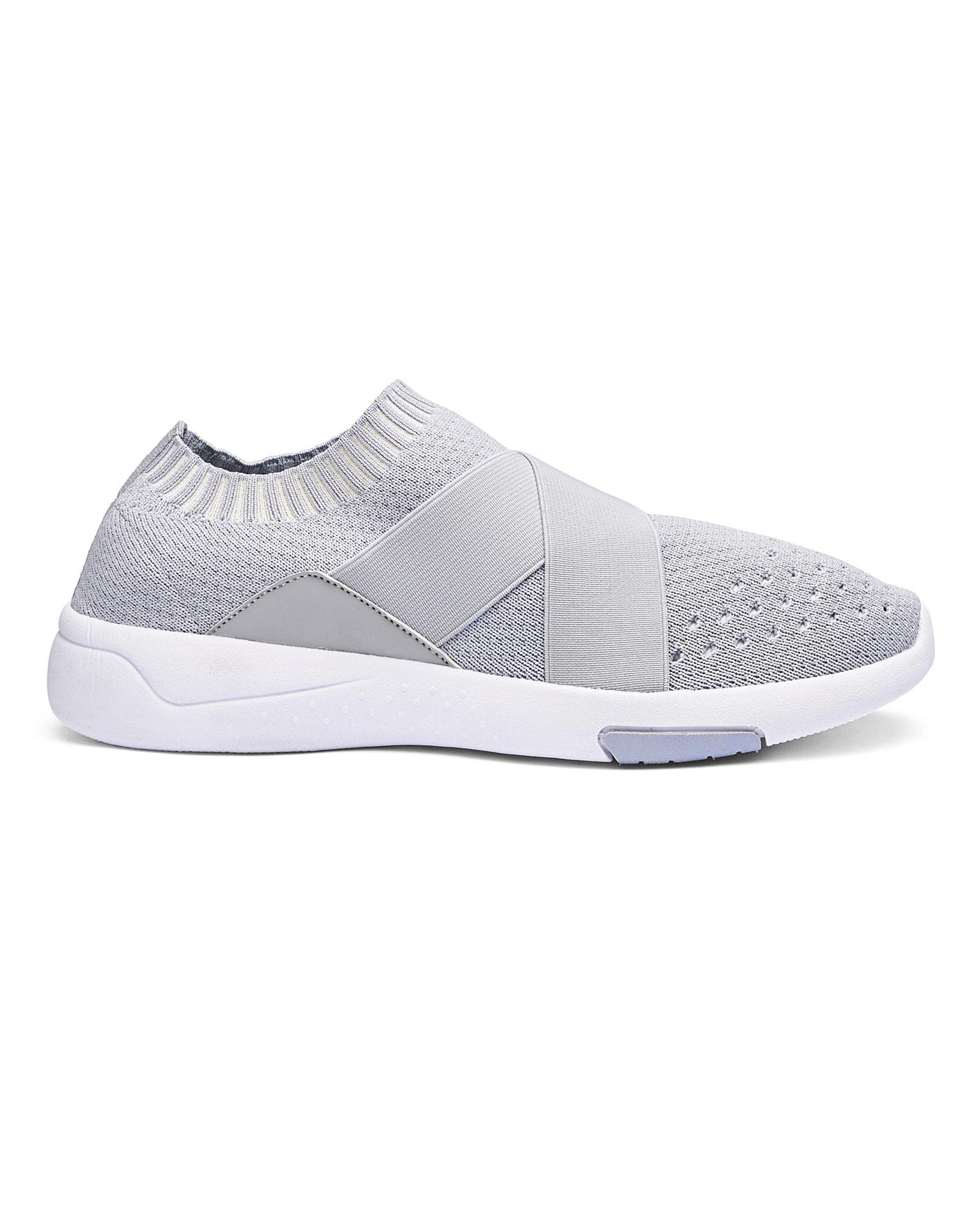 Slip On Crossover Detail Trainers E Fit 