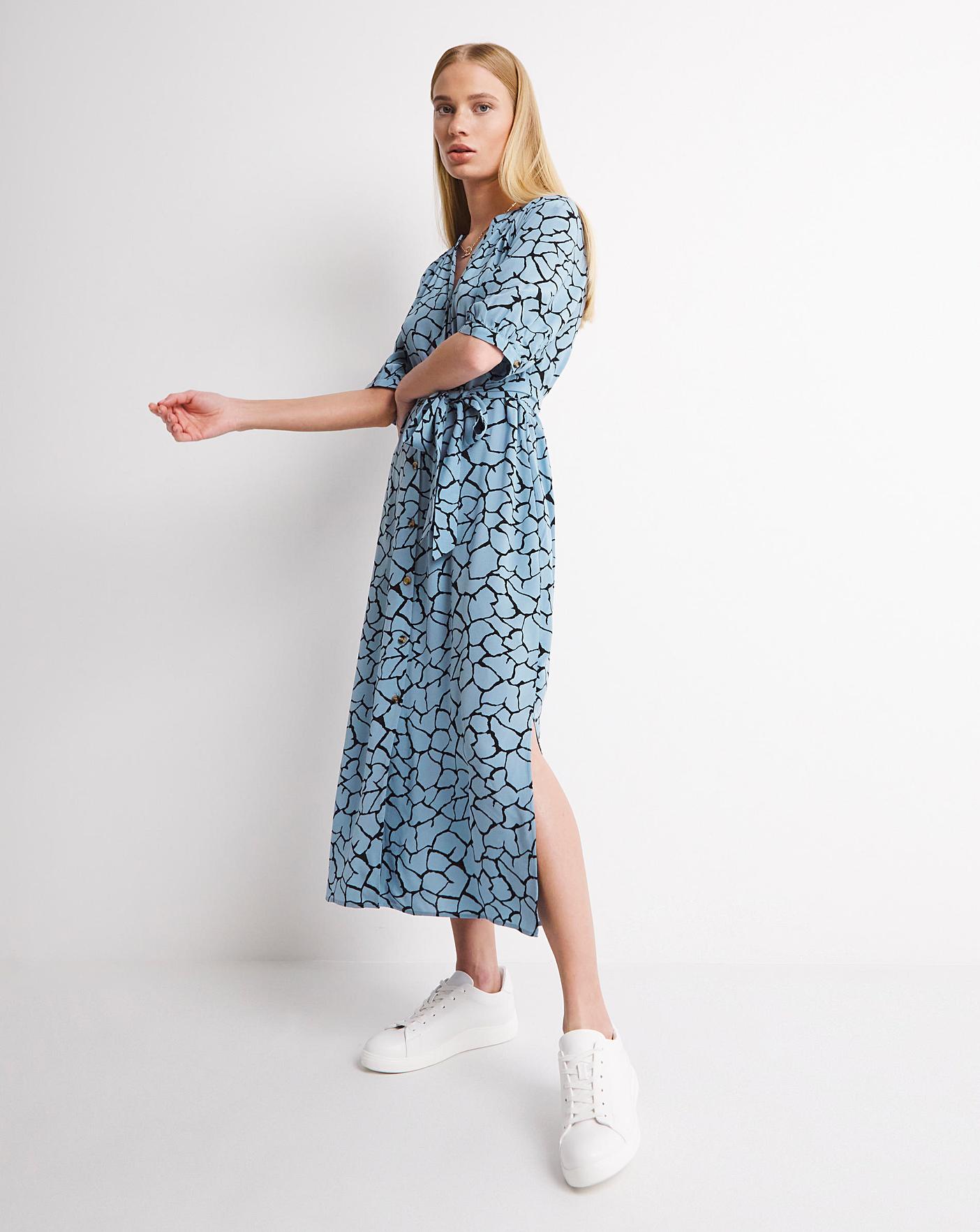 Whistles Animal Giraffe Print Midi ress J D Williams