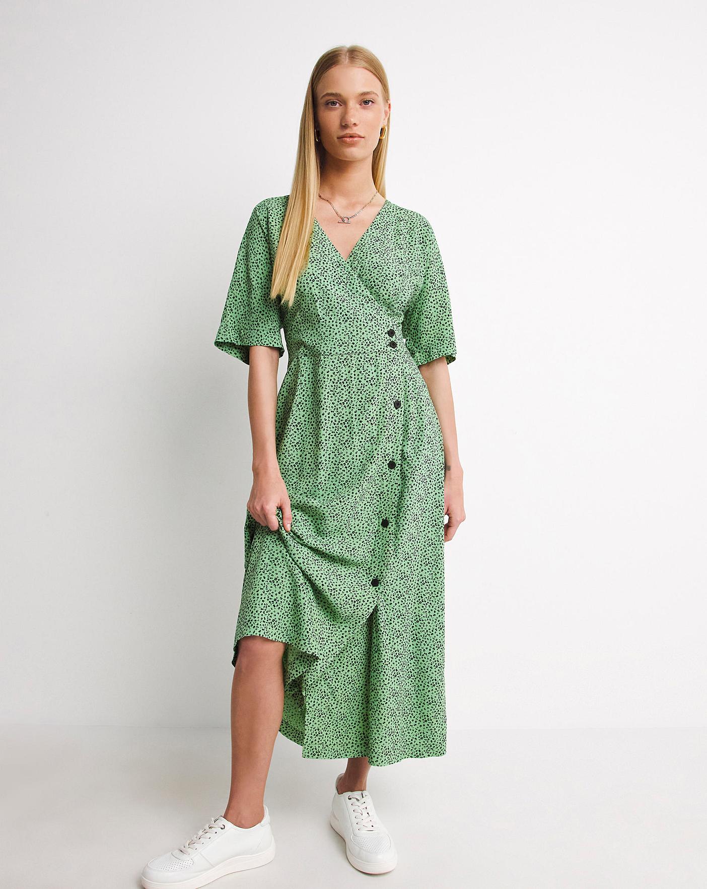 Whistles green best sale polka dot dress