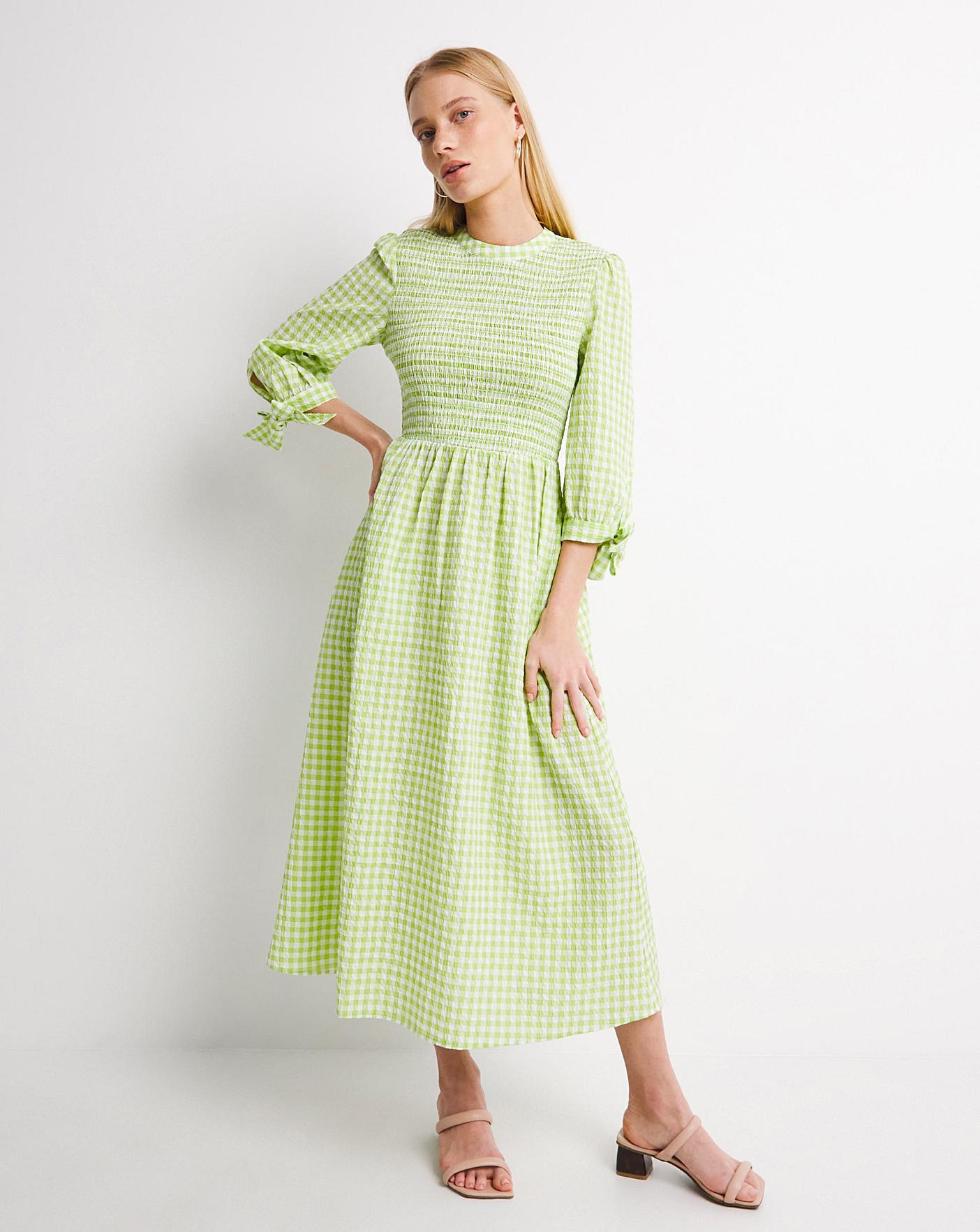 Whistles yellow check clearance dress