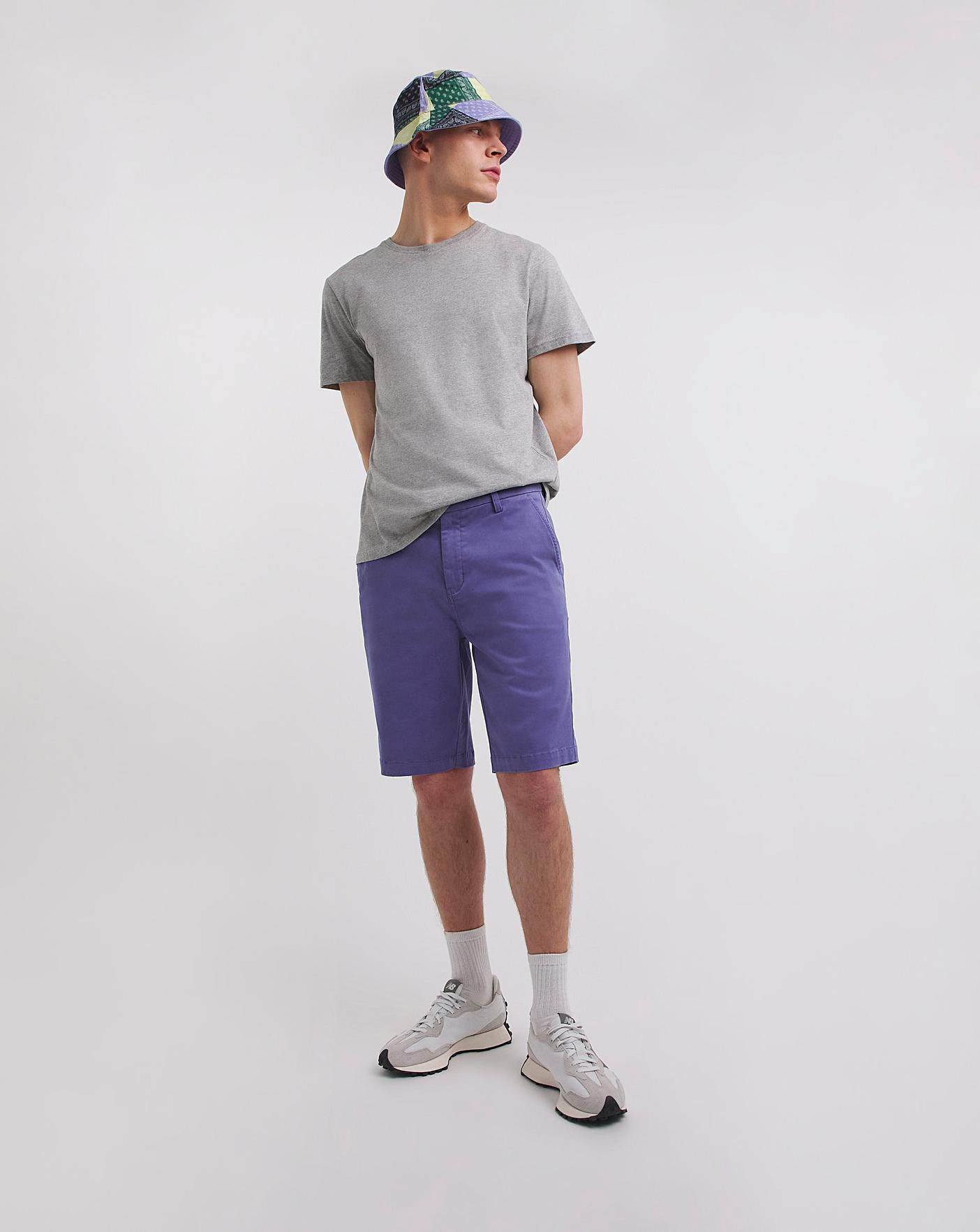 Longer length sales chino shorts