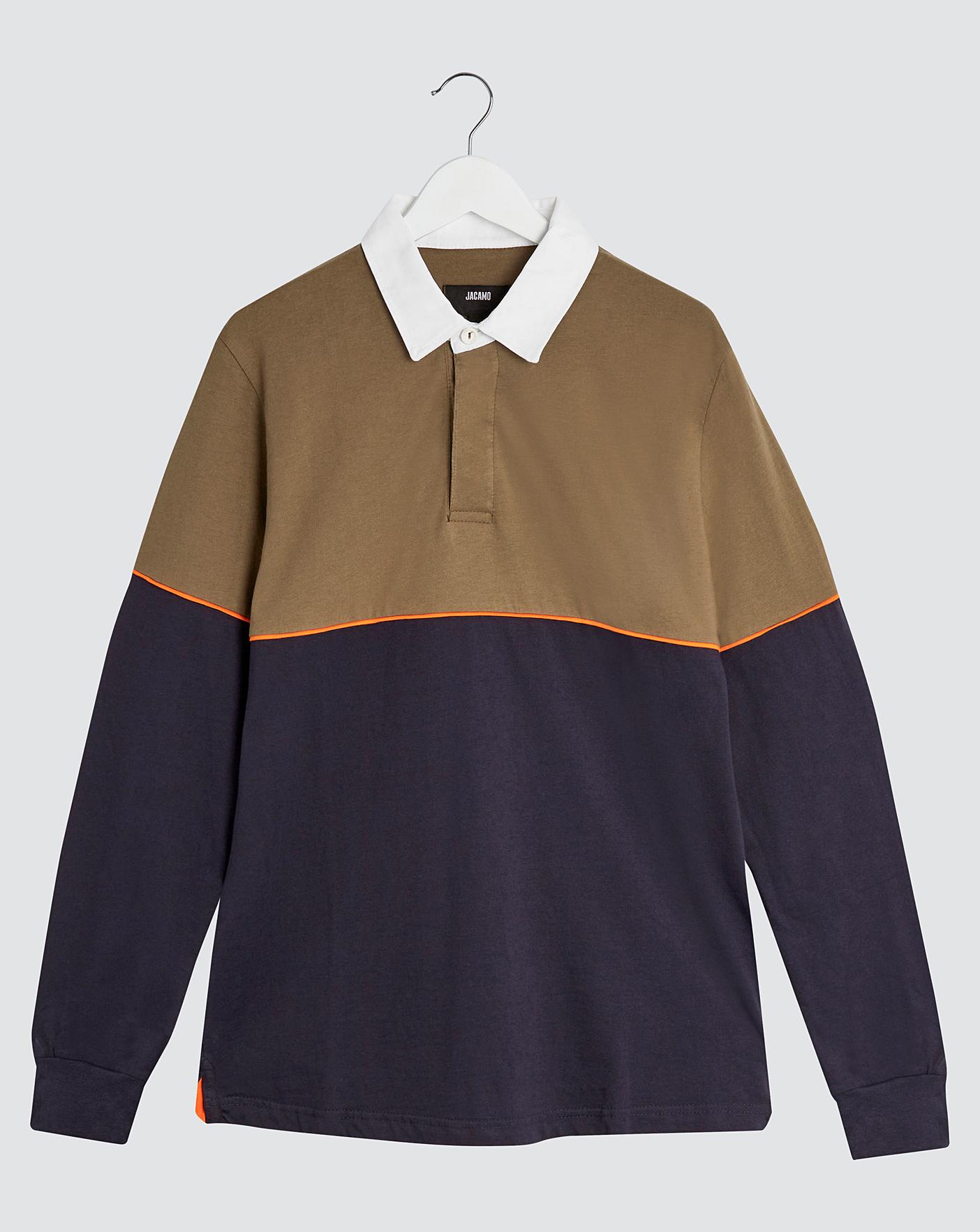 long sleeve rugby style shirt