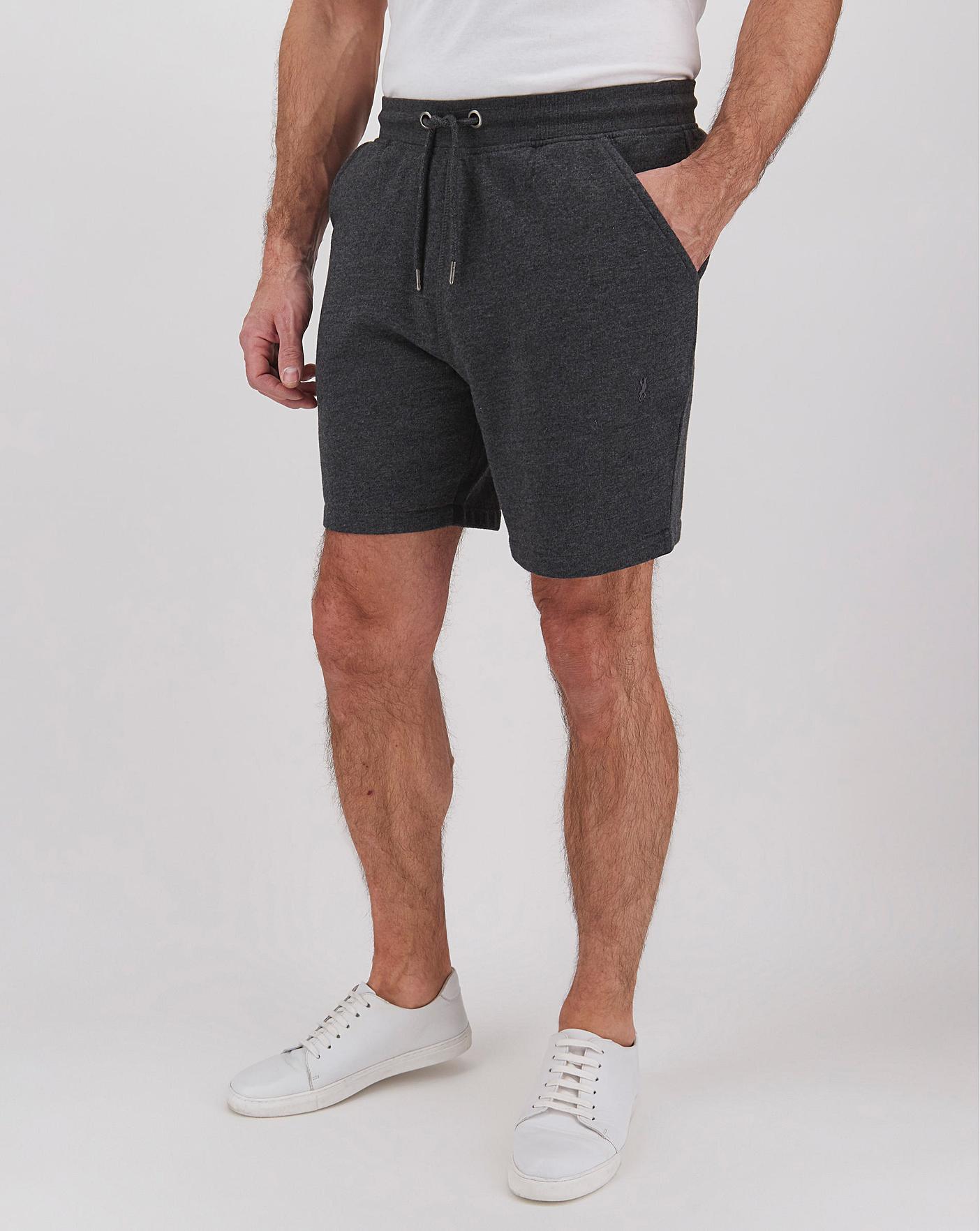 fleece jogging shorts
