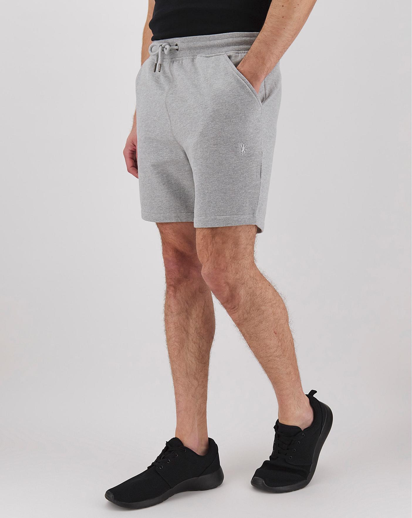 fleece jogging shorts