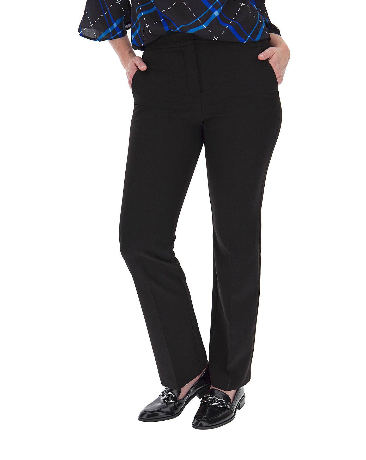 Simply Be Womens Magisculpt Smart Straight Leg Tailored Trousers