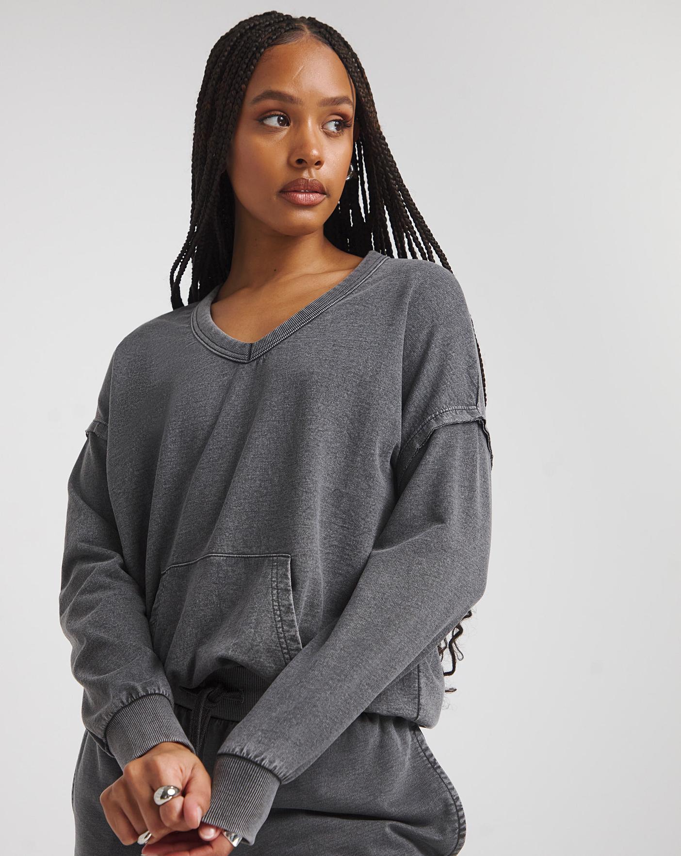 V Neck Sweatshirt | Crazy Clearance