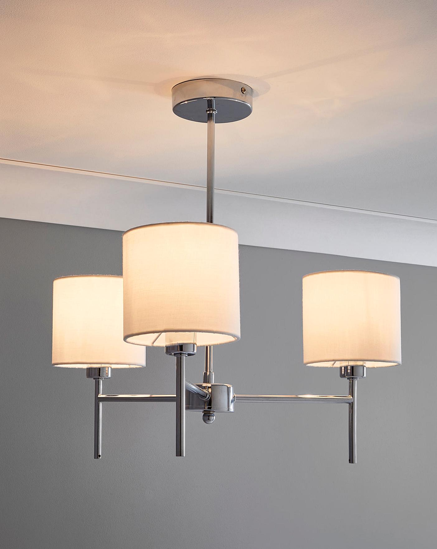 Smith 3 Light Fitted Ceiling Light