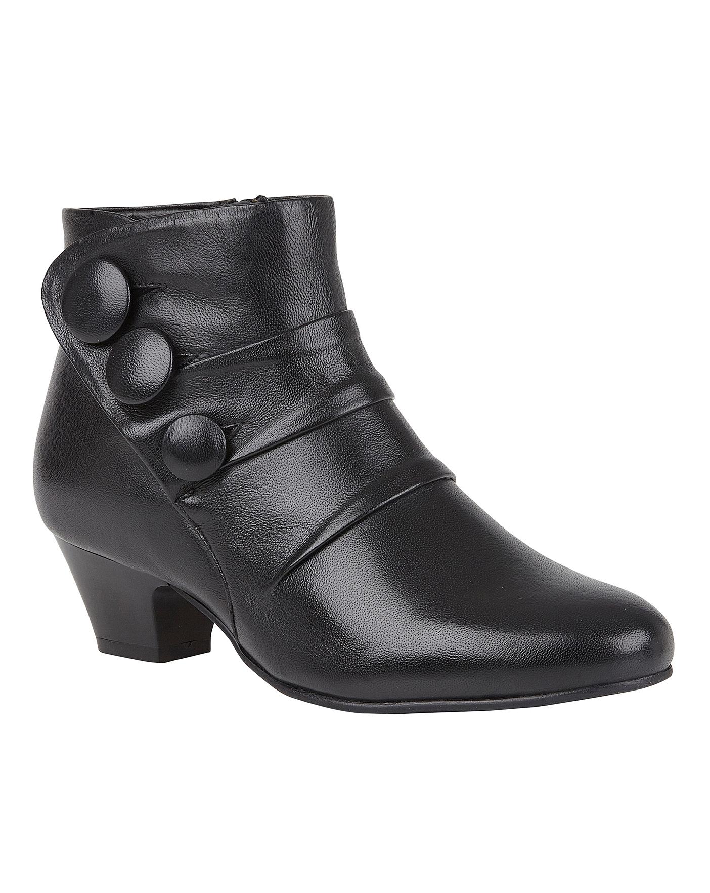 Lotus Prancer Leather Ankle Boots E Fit 