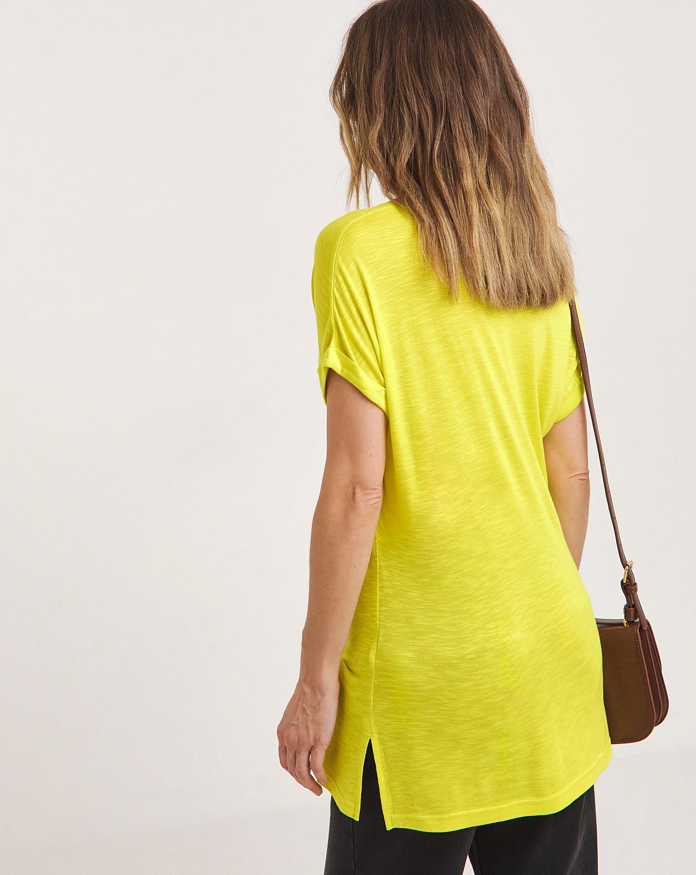 Vivo Basic Boundneck Puff Sleeve Top - Lime Green main image 0