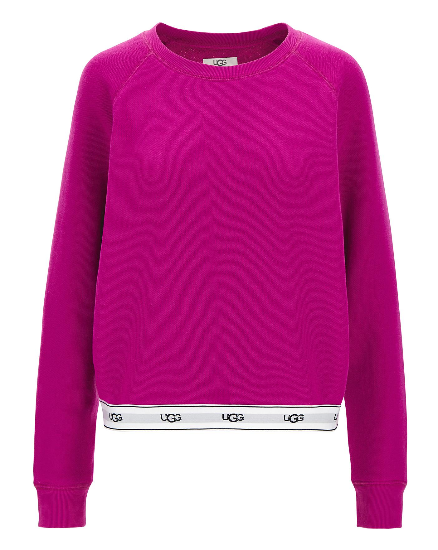 fuchsia pink sweatshirt