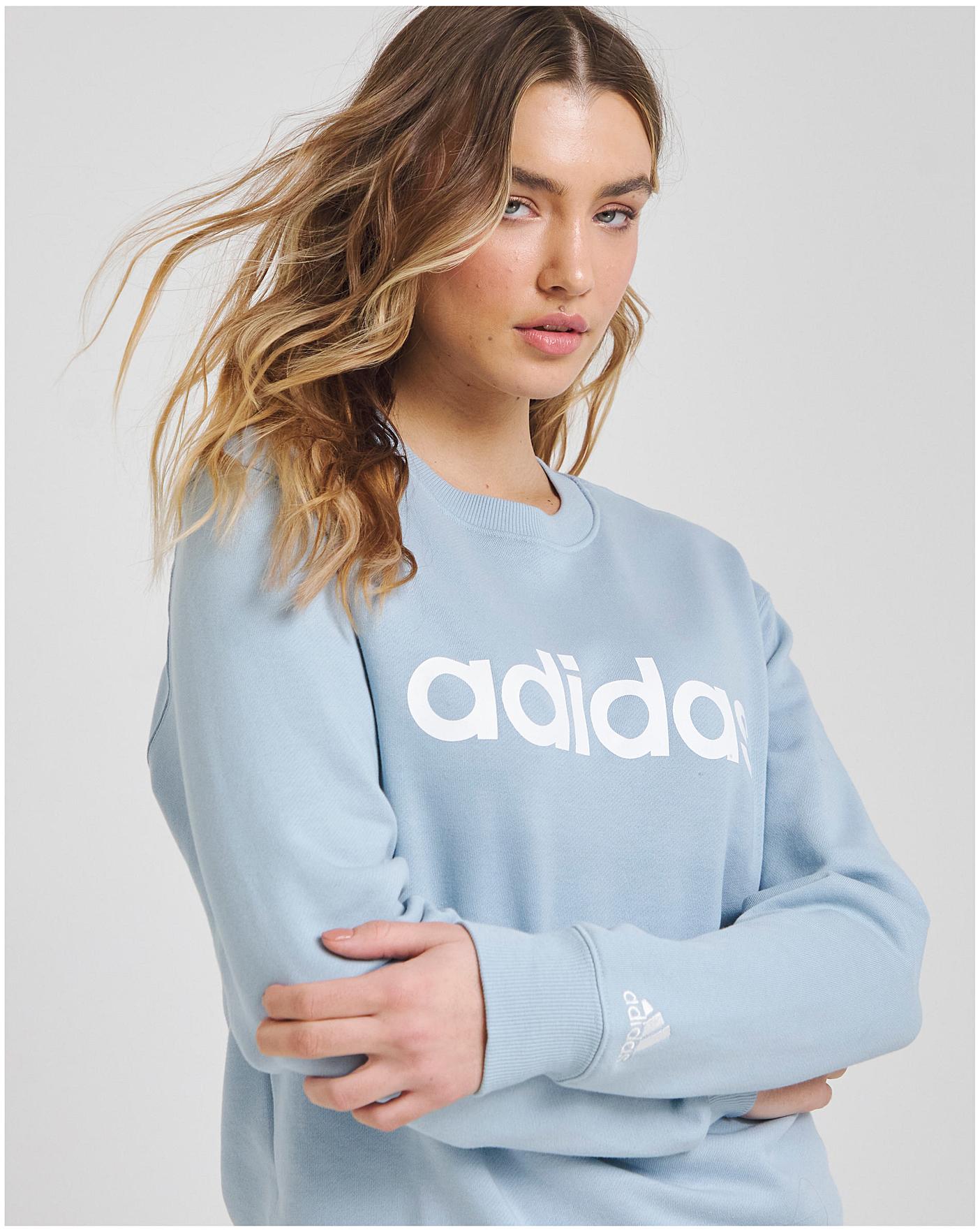 Adidas linear sales crew neck sweatshirt