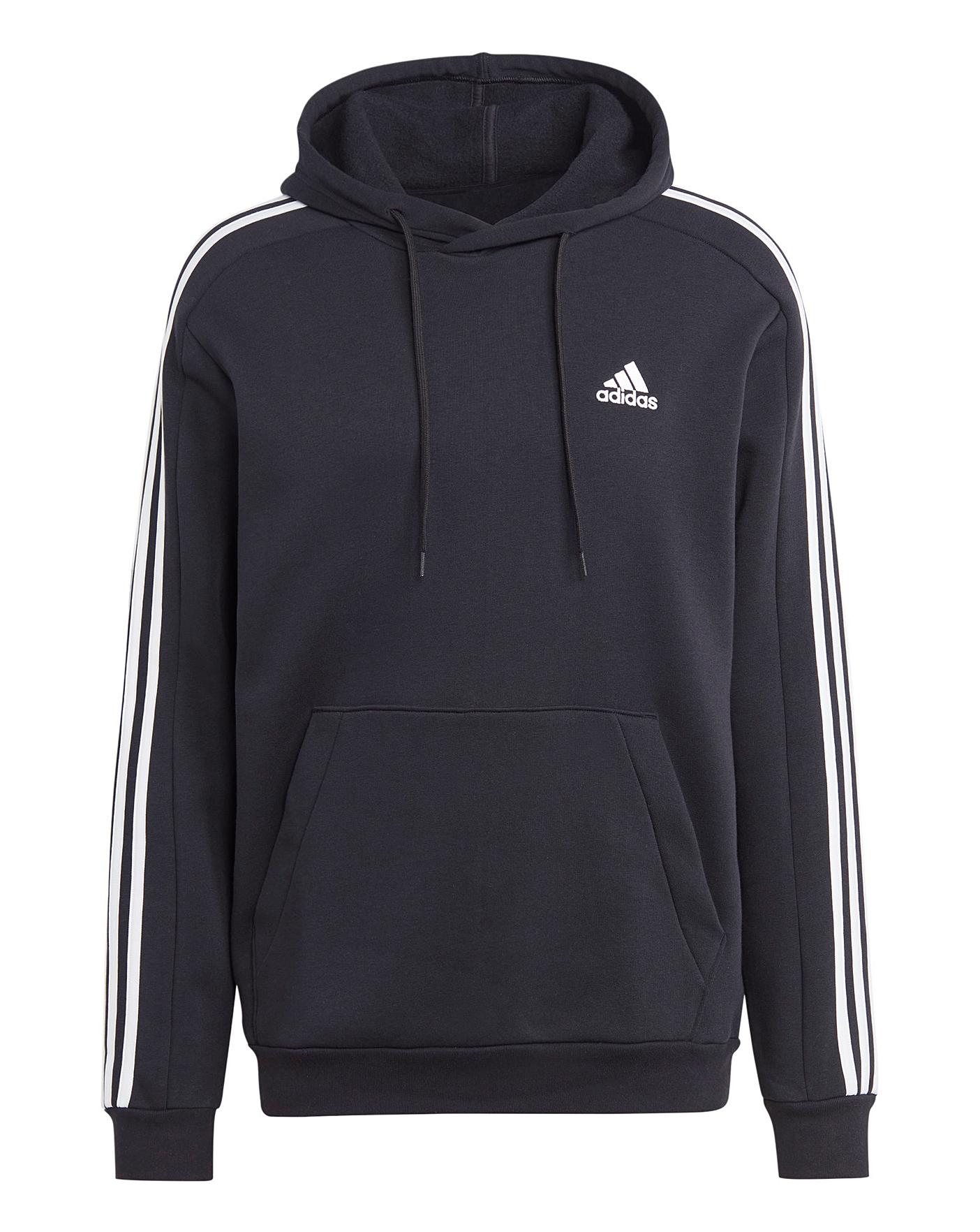 adidas 3 Stripes Fleece Hoodie Marisota