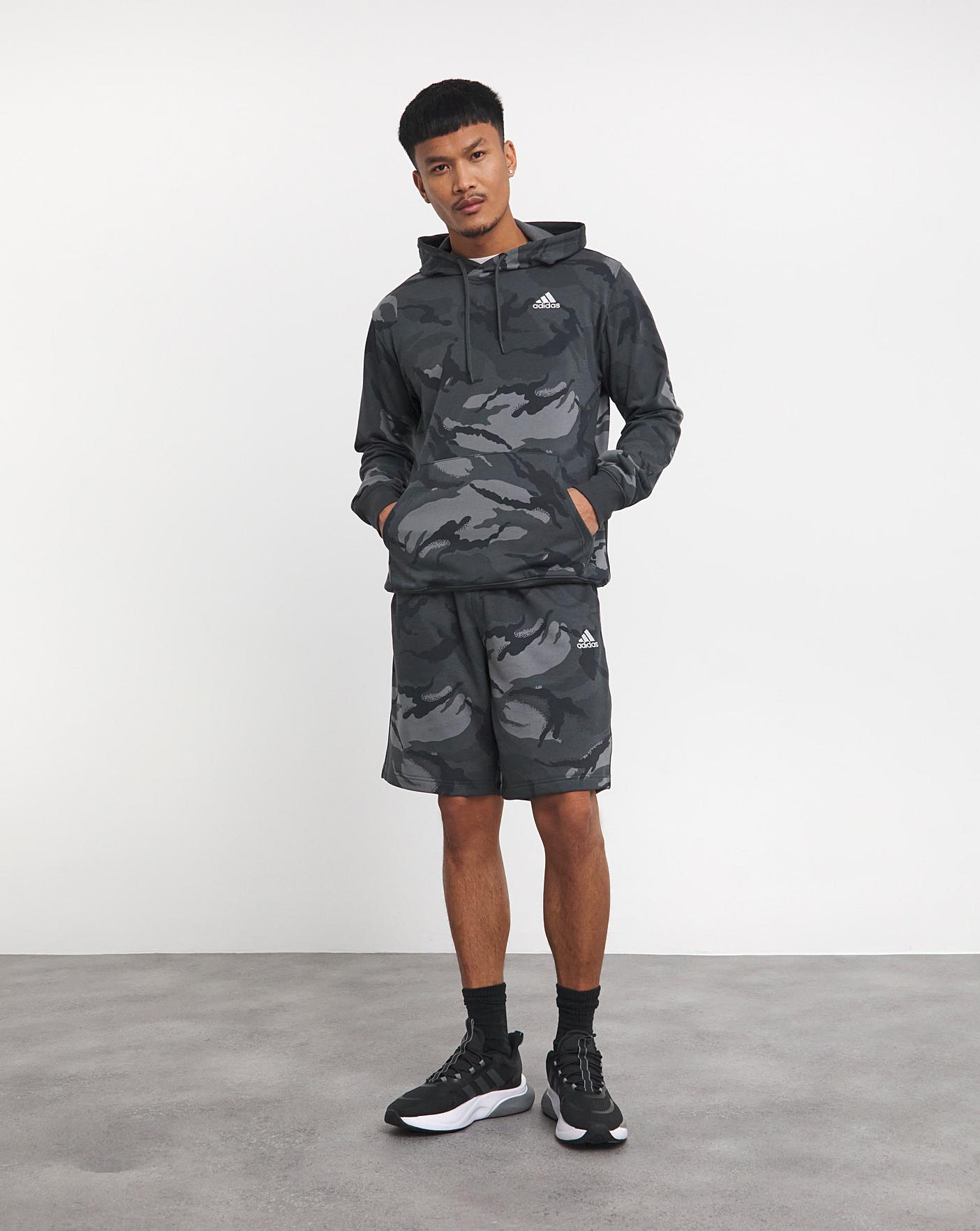 Adidas jacket and outlet shorts set