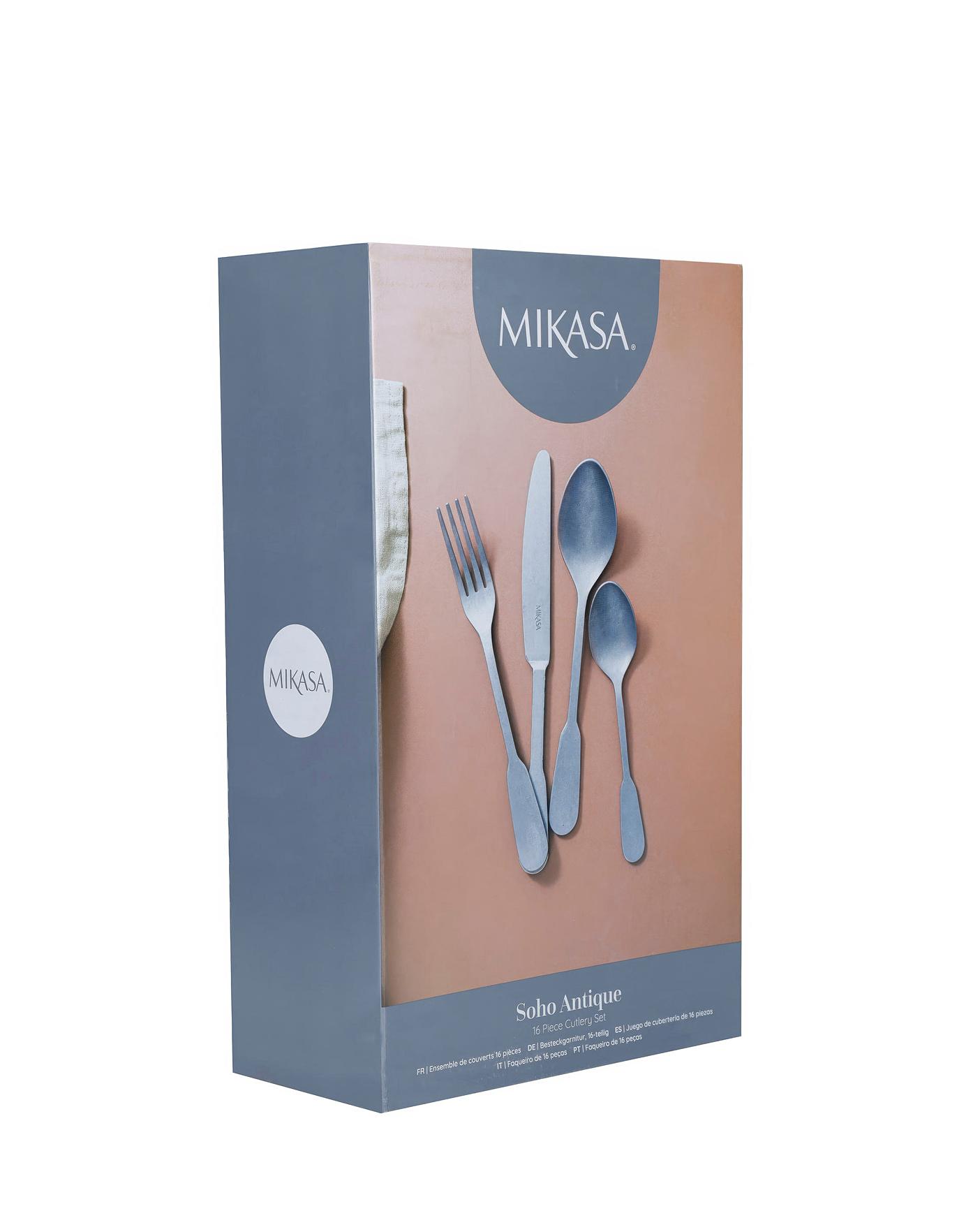 MIKASA Bombay 19 pieces flatware set with authentic caddy