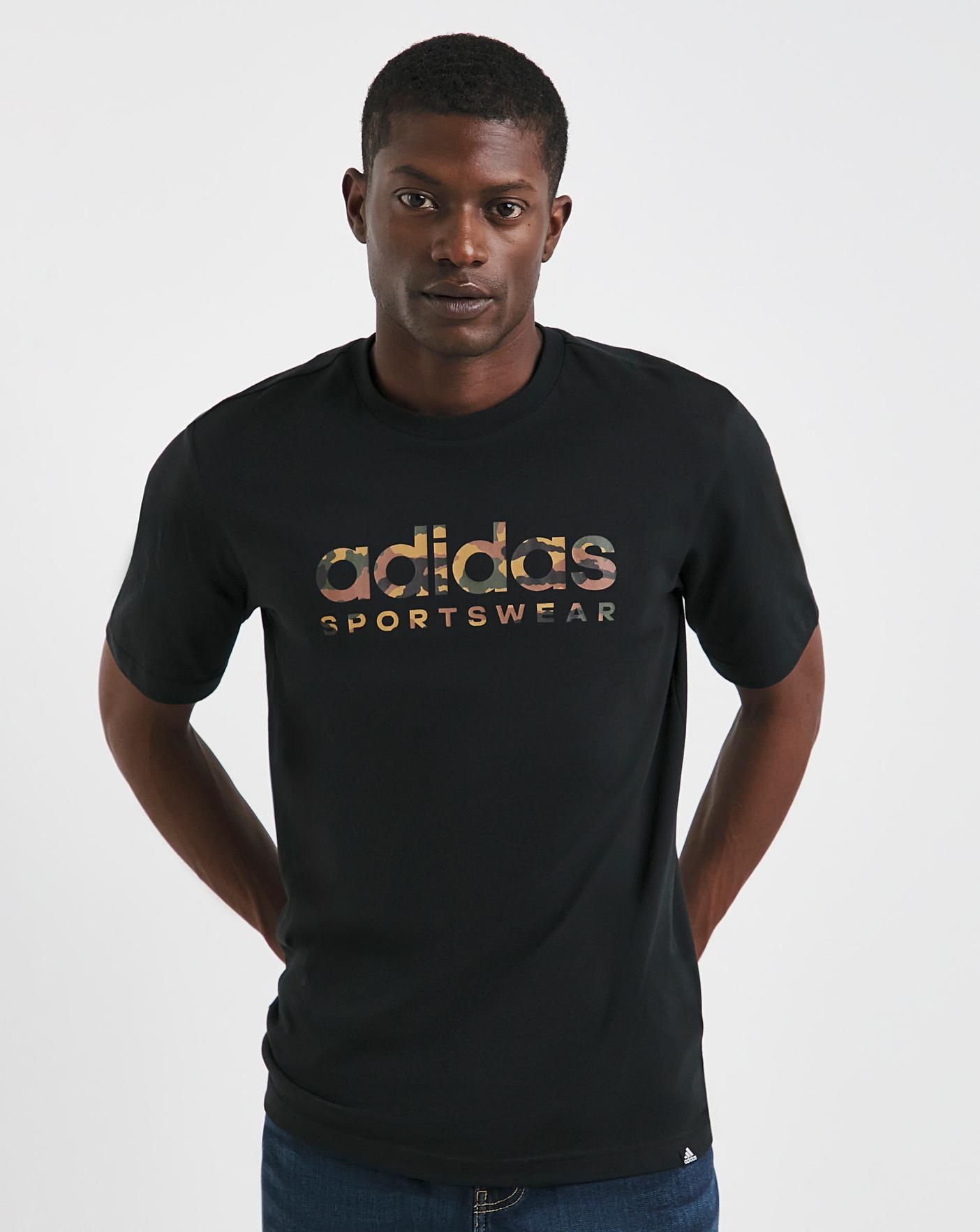 Adidas camo tee shirt on sale