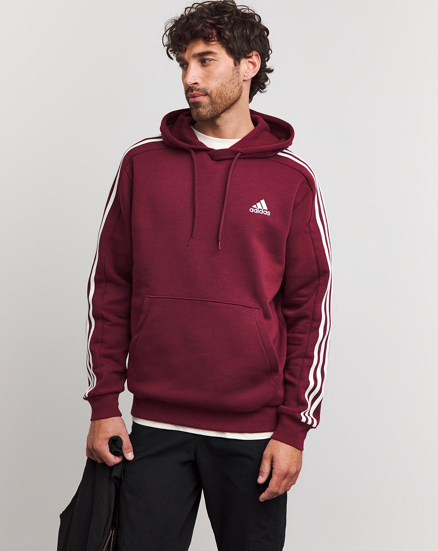 adidas 3 Stripes Fleece Hoodie