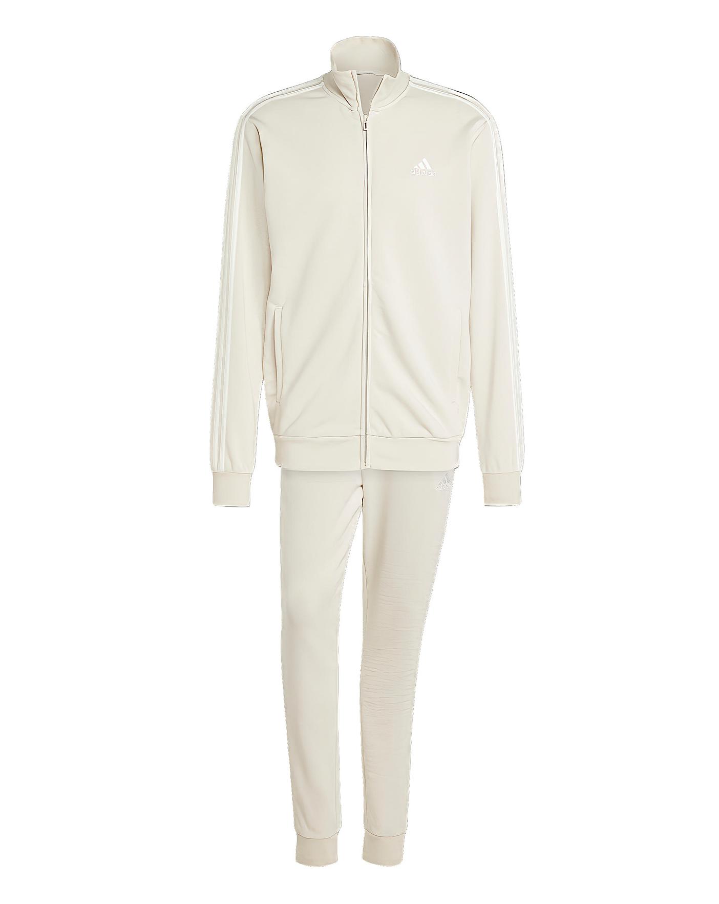 Adidas all white tracksuit online