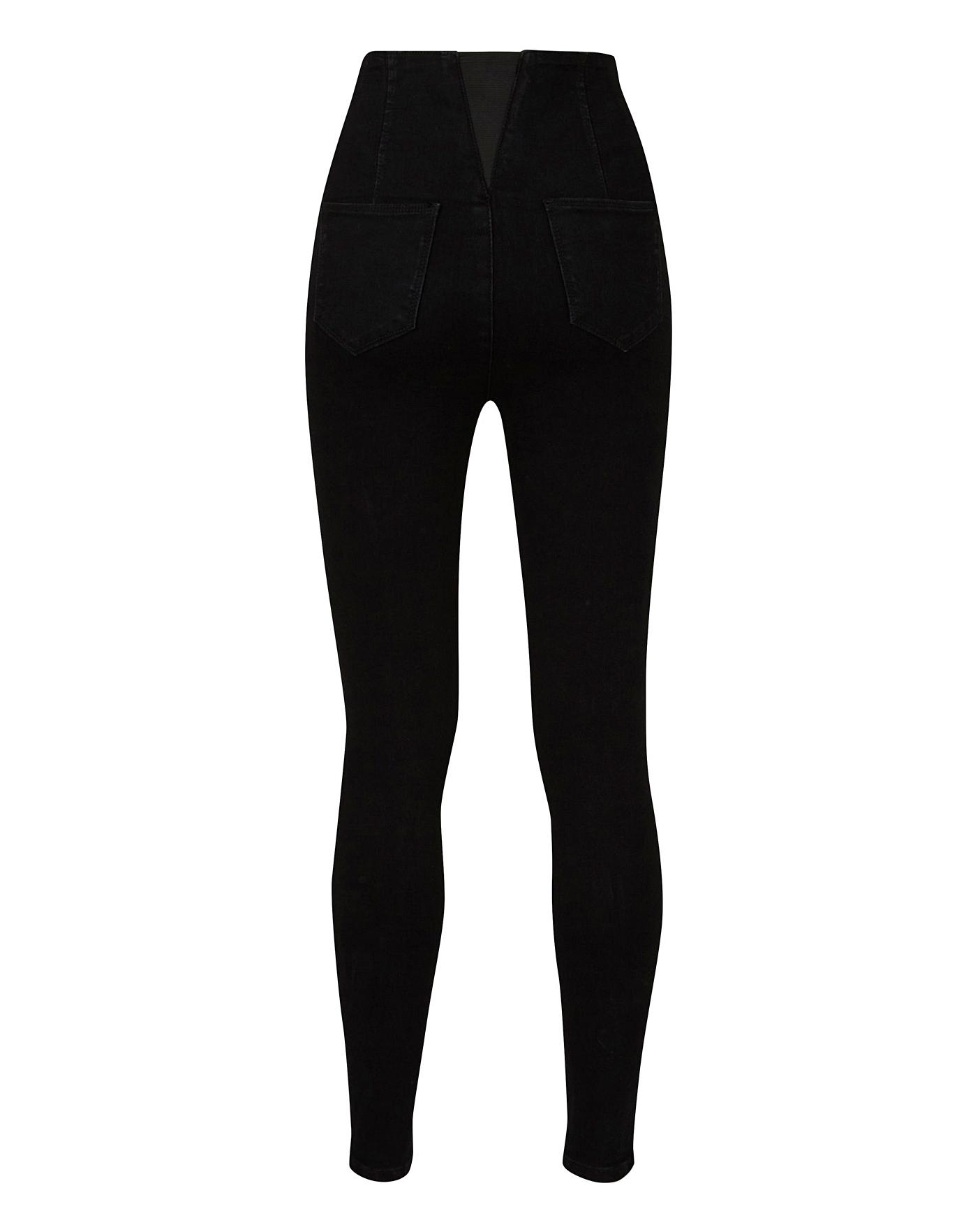 Black High Waist Shaper Jeggings 
