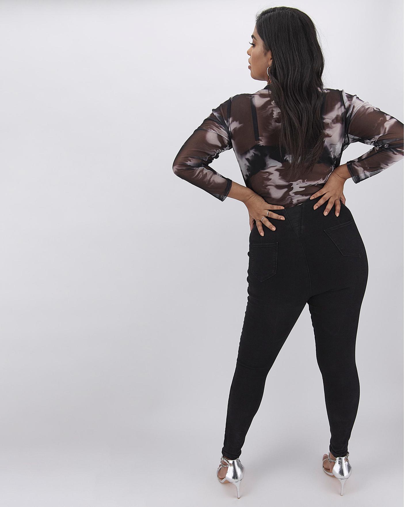 Black High Waist Shaper Jeggings 