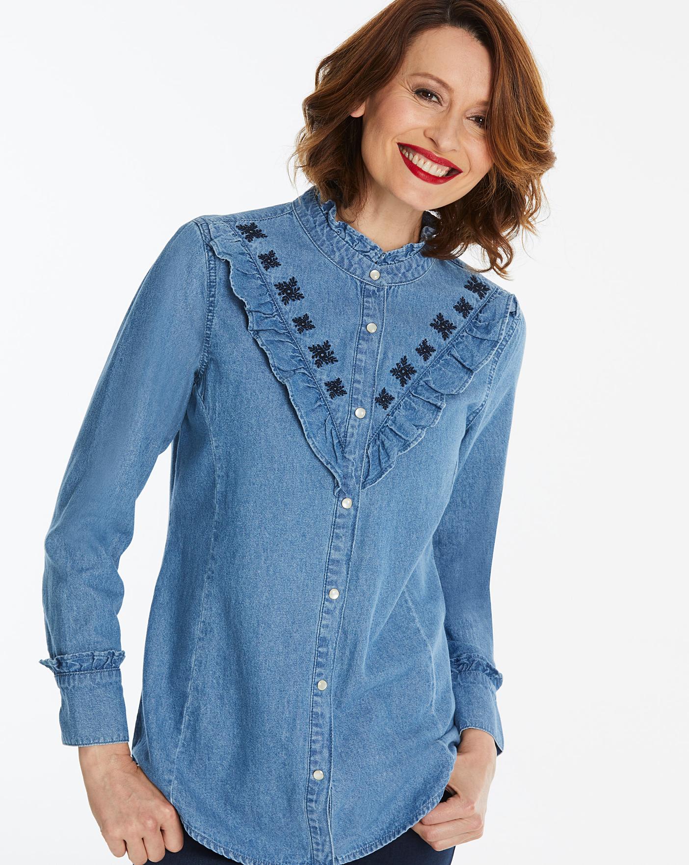 wrong denim shirt