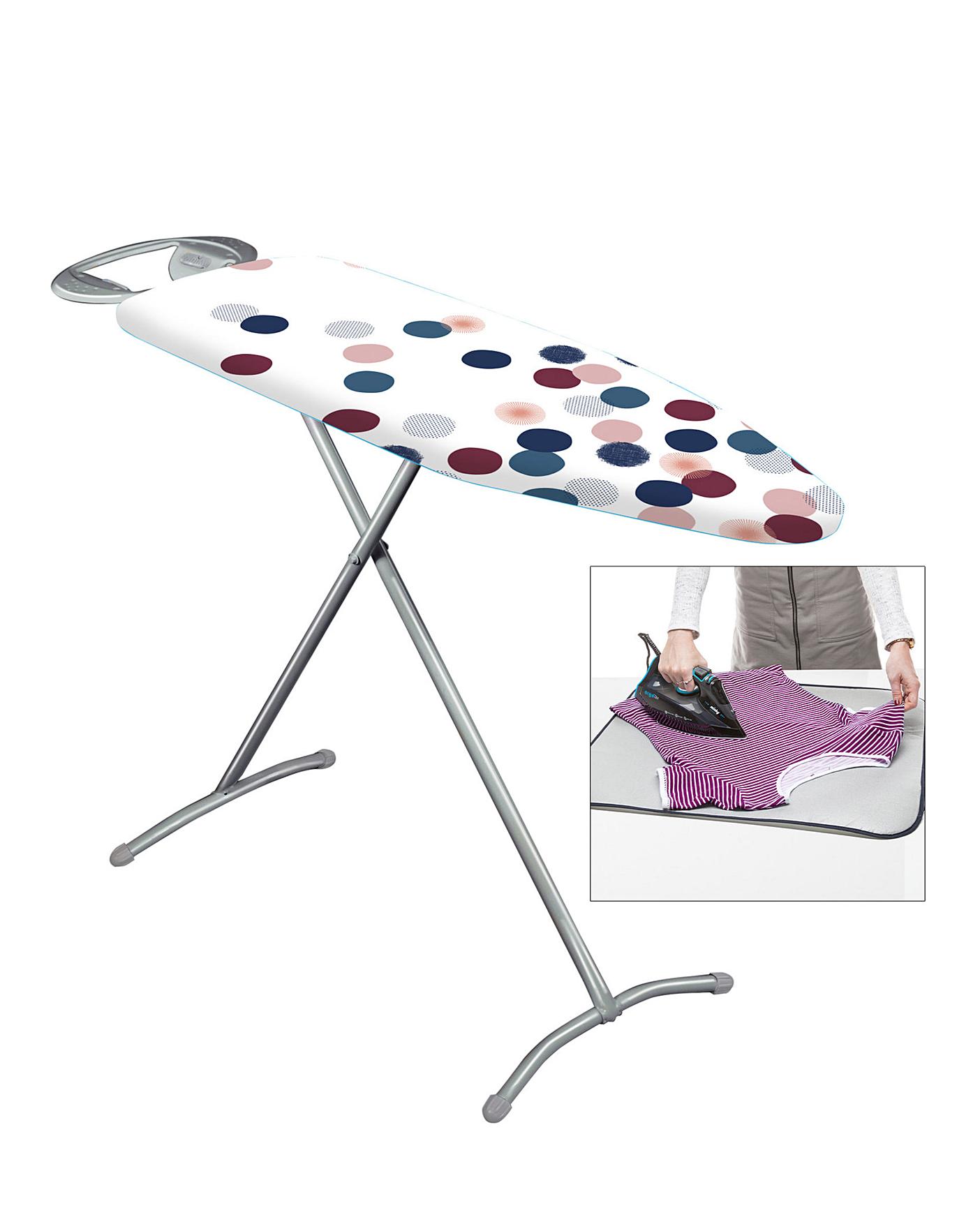 Minky Floral Classic T Leg Ironing Board Home Essentials