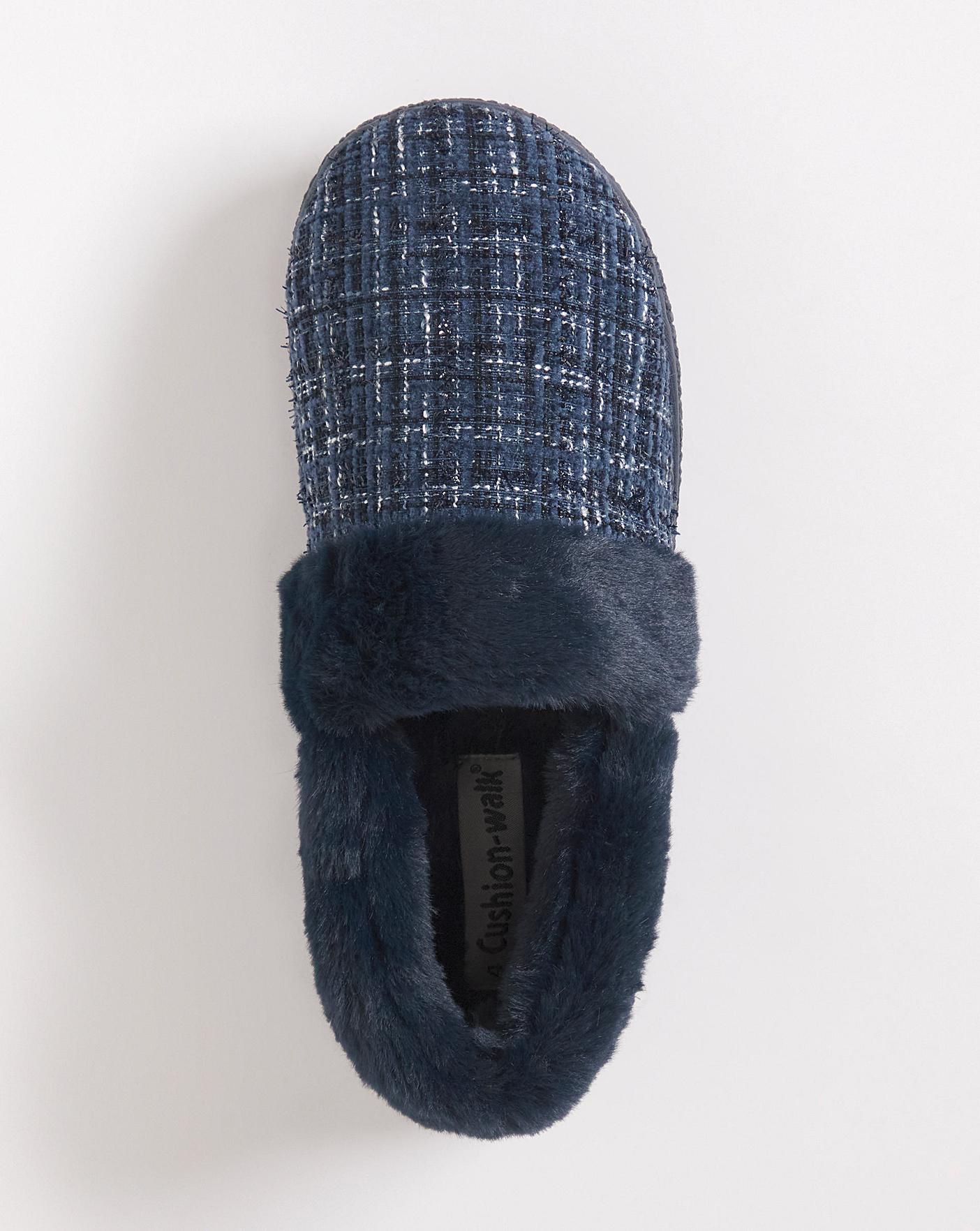 Cushion Walk Boucle Slipper EEE Fit Fashion World