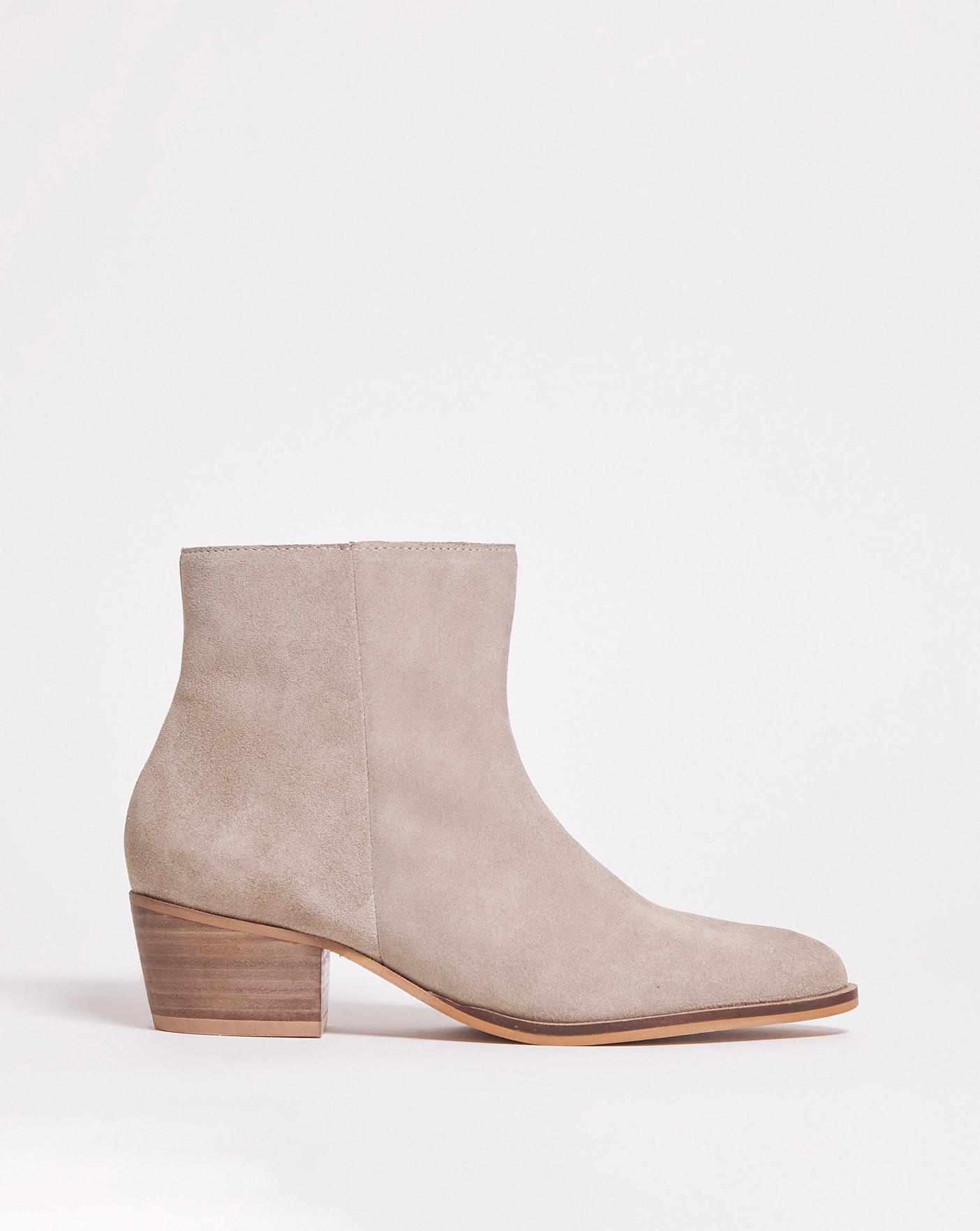 Suede Leather Western Boot E Fit | J D Williams