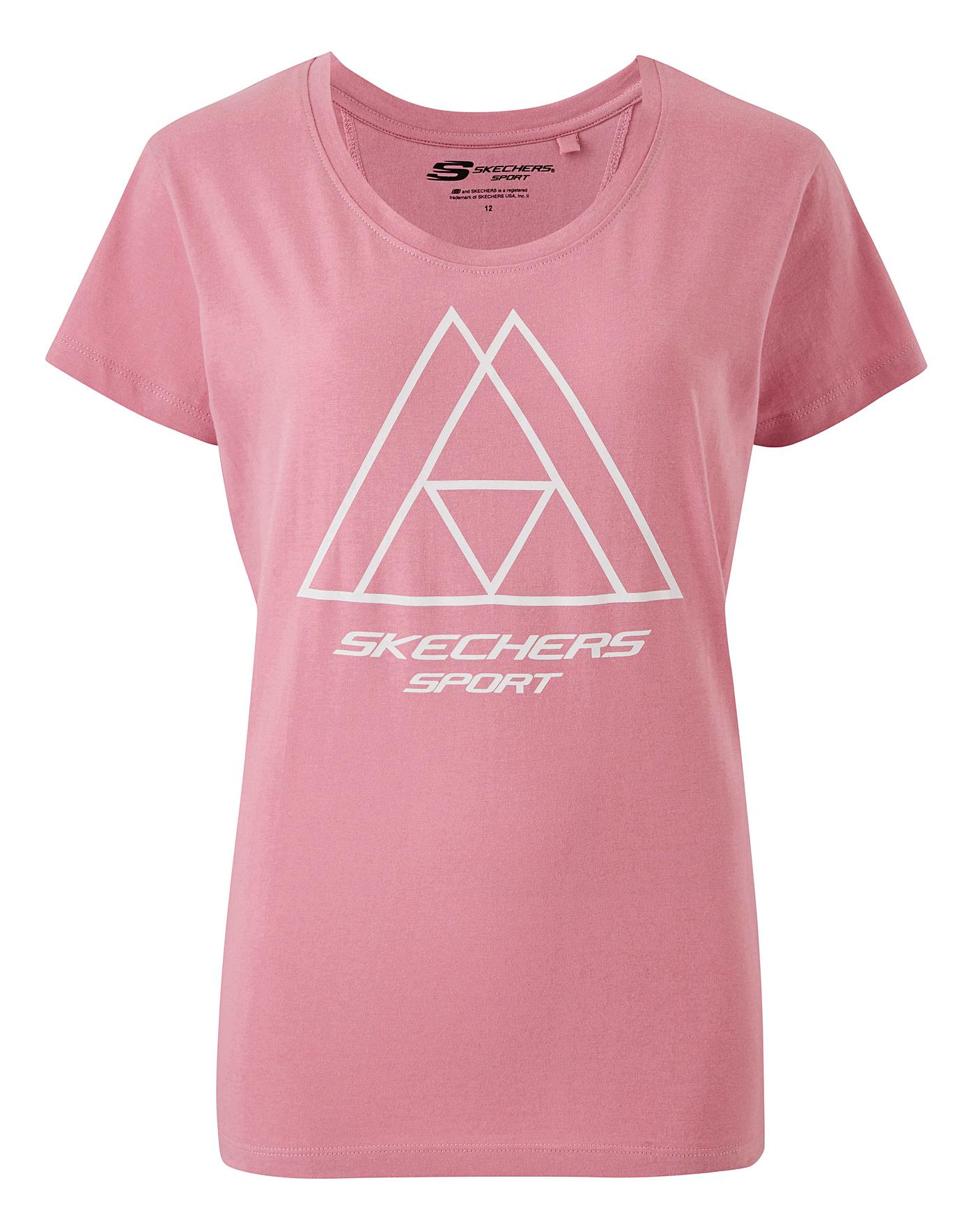 skechers t shirt pink