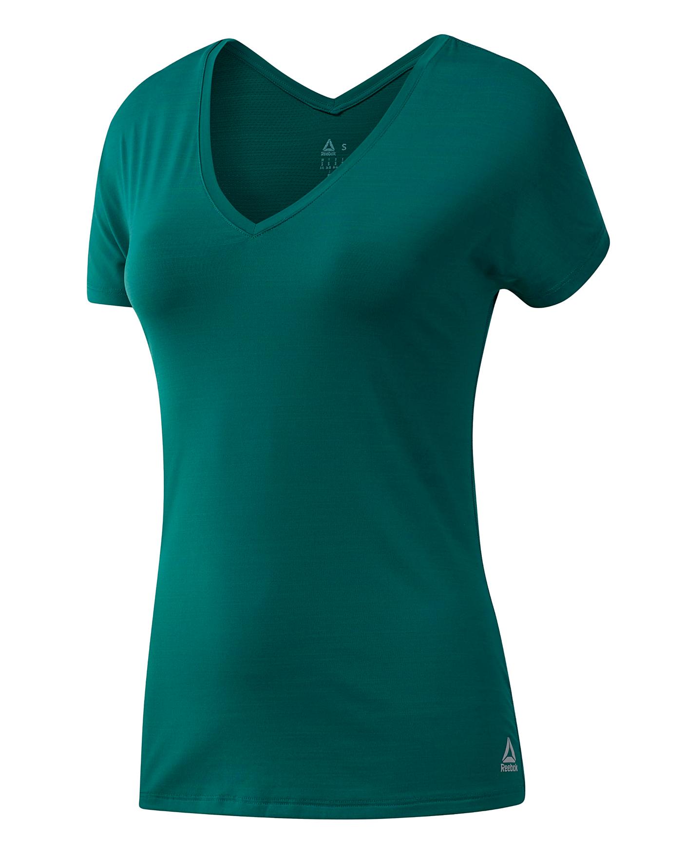reebok shirts womens green