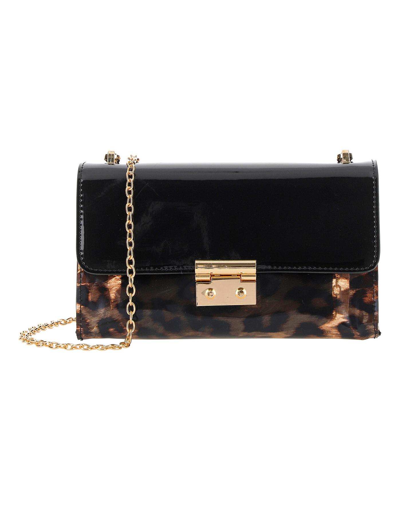animal print handbag