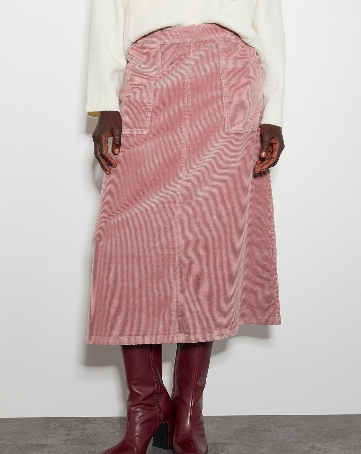 Monsoon Malika Corduroy Midi Skirt Oxendales