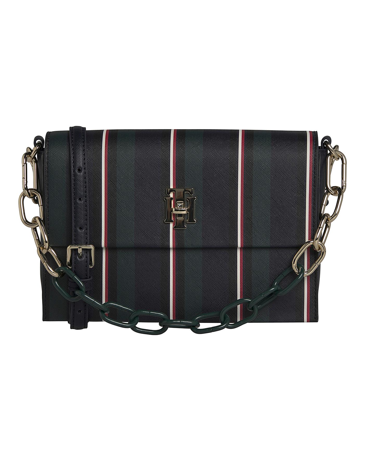 tommy hilfiger striped crossbody bag