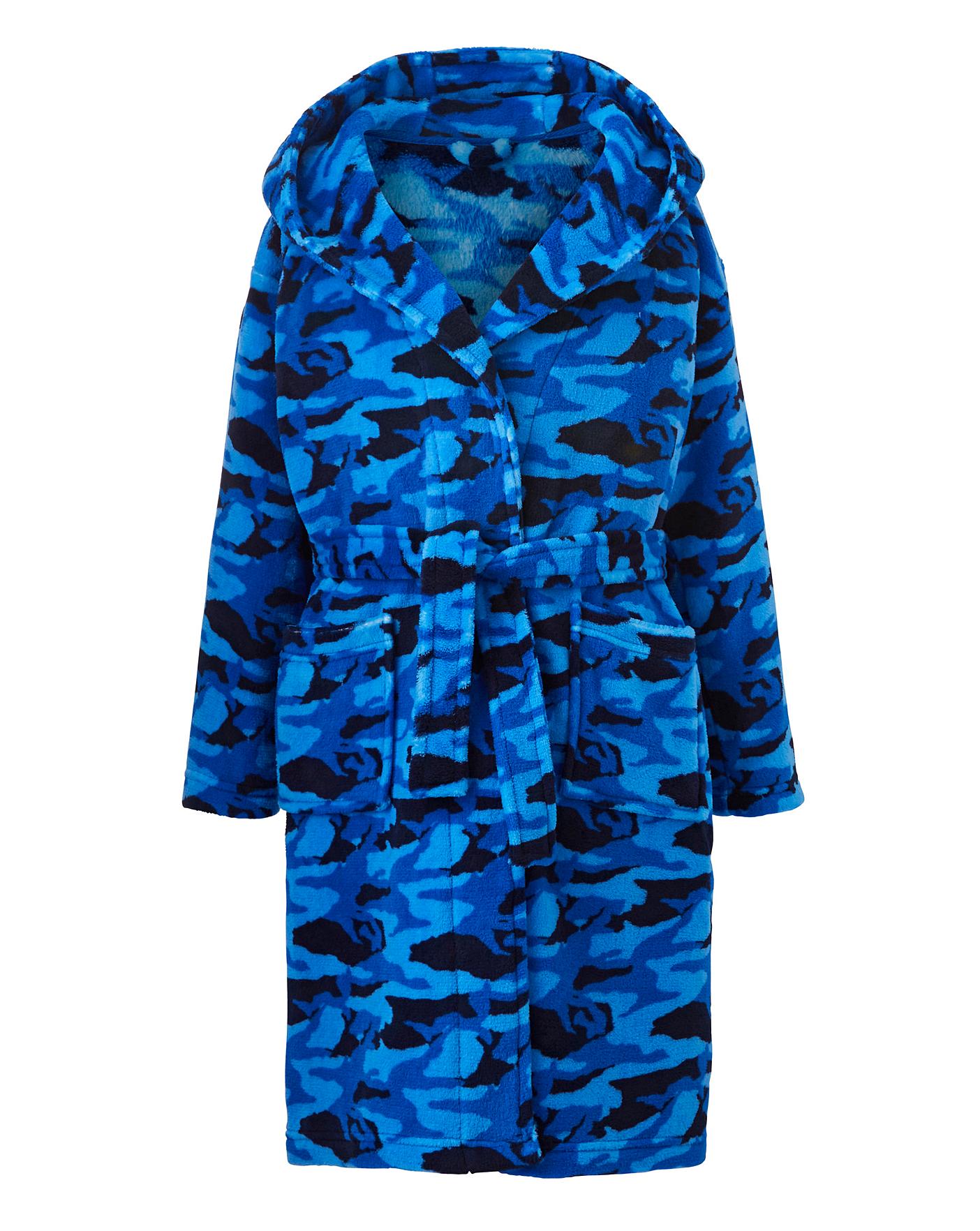 boys camouflage dressing gown