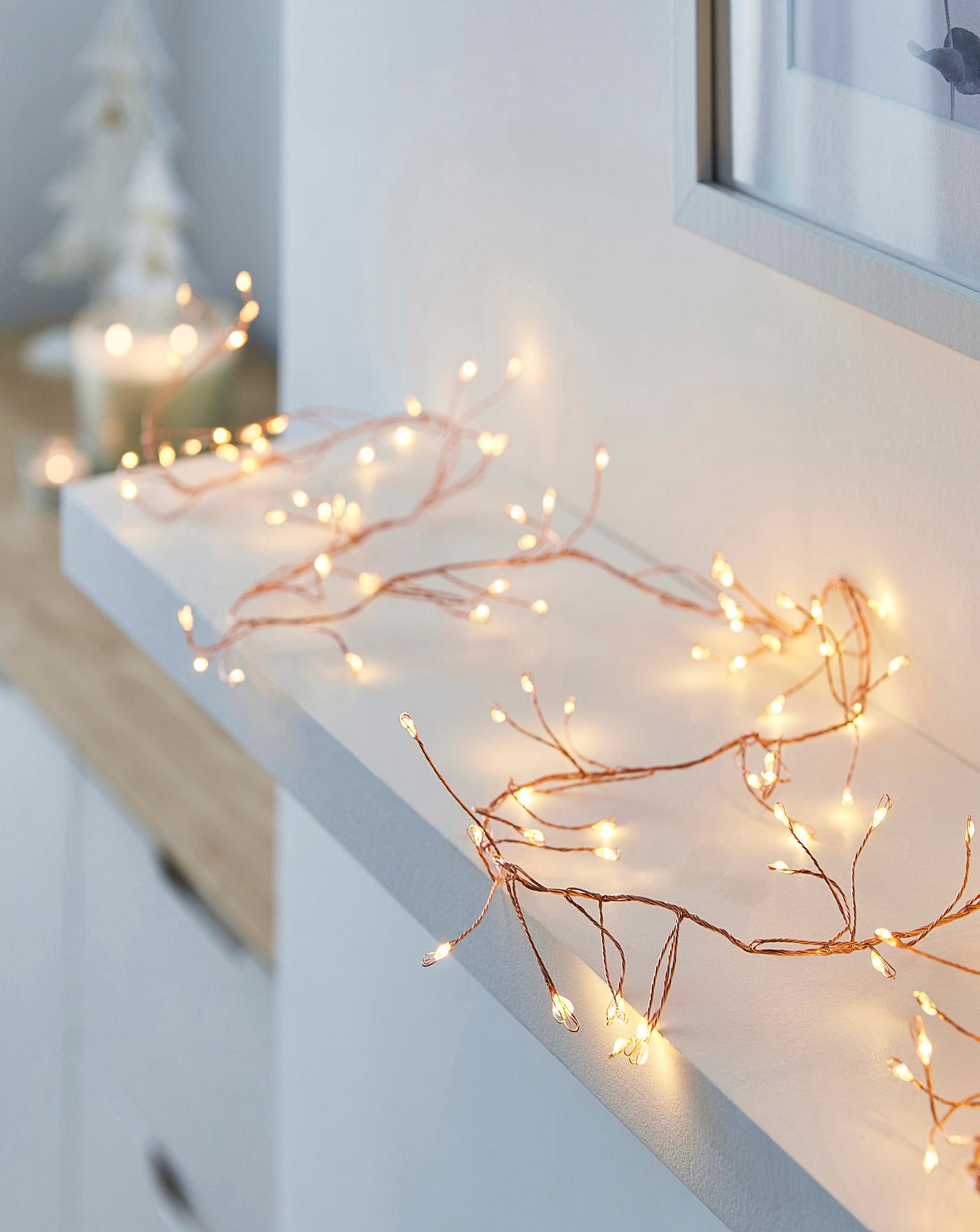 rose gold cluster lights