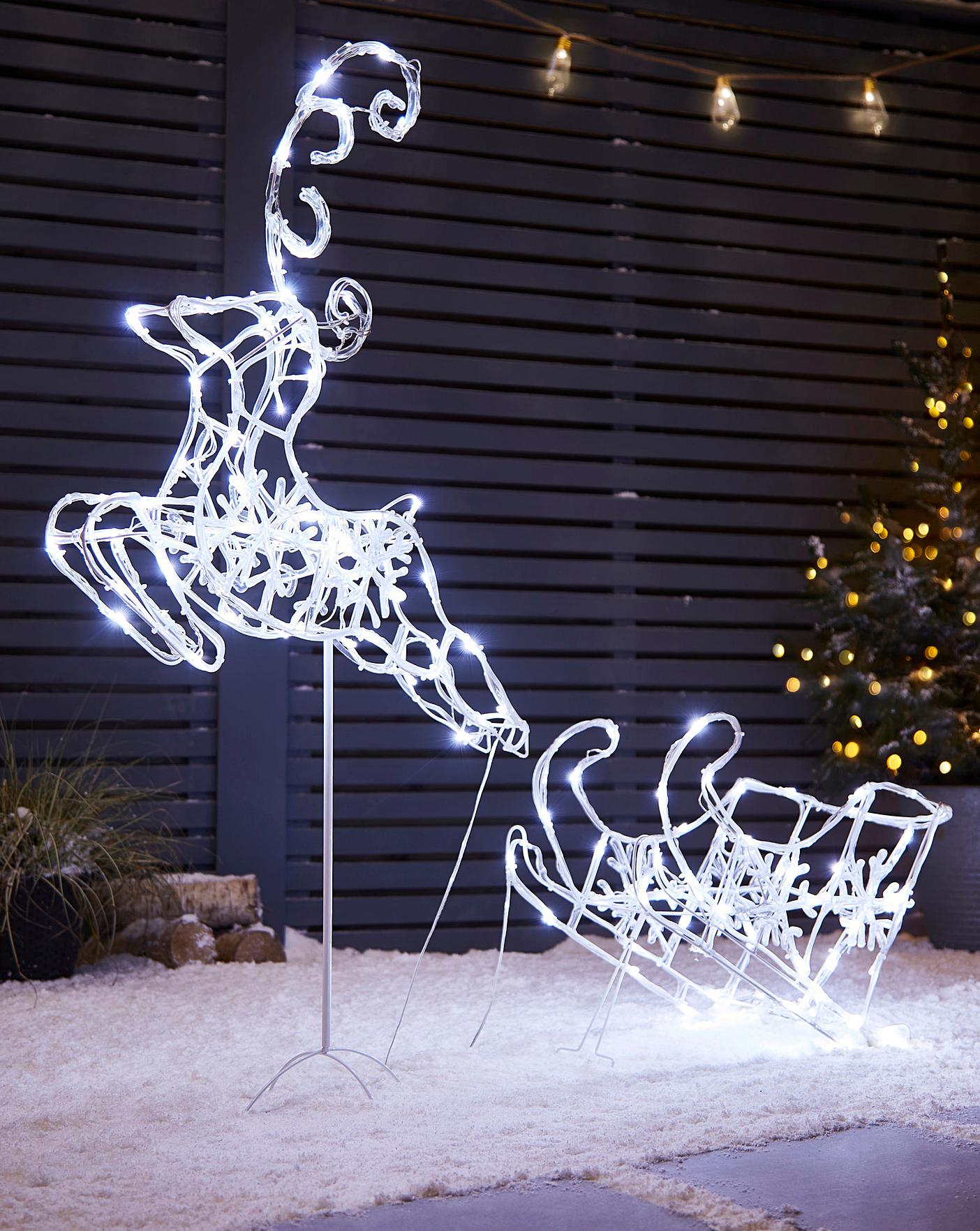 outdoor reindeer christmas decorations clearance