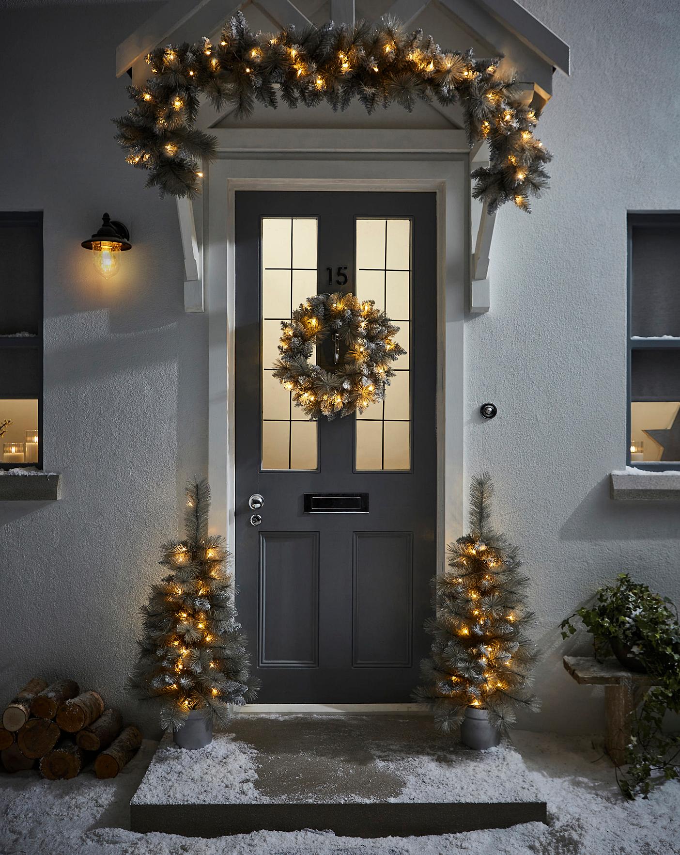 christmas on door