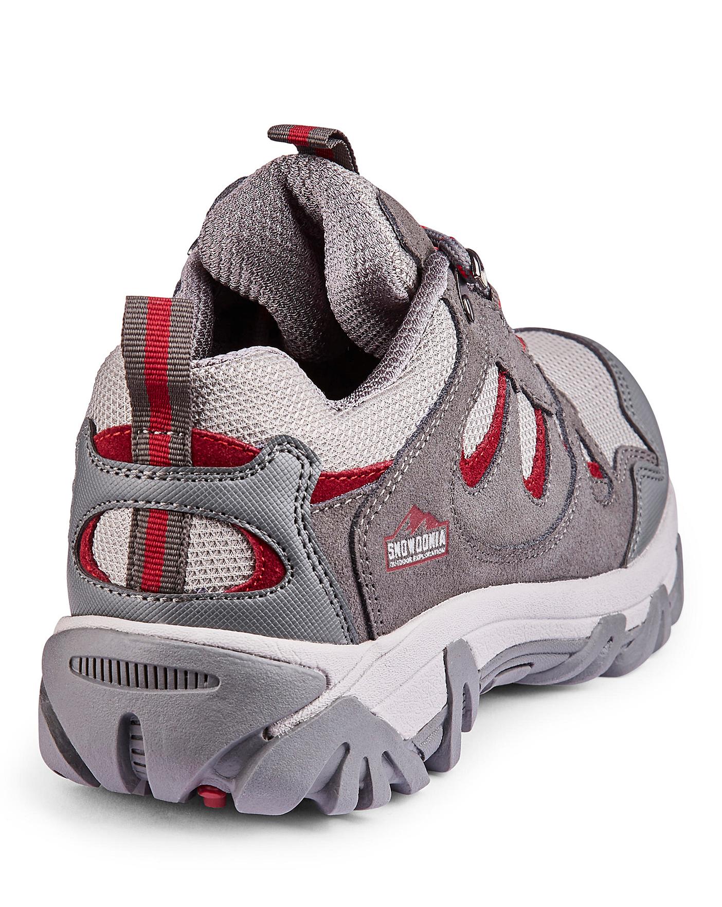 snowdonia waterproof walking trainers extra wide fit