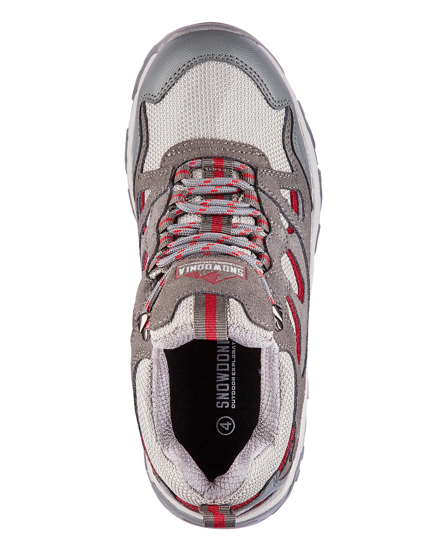 snowdonia waterproof walking trainers extra wide fit