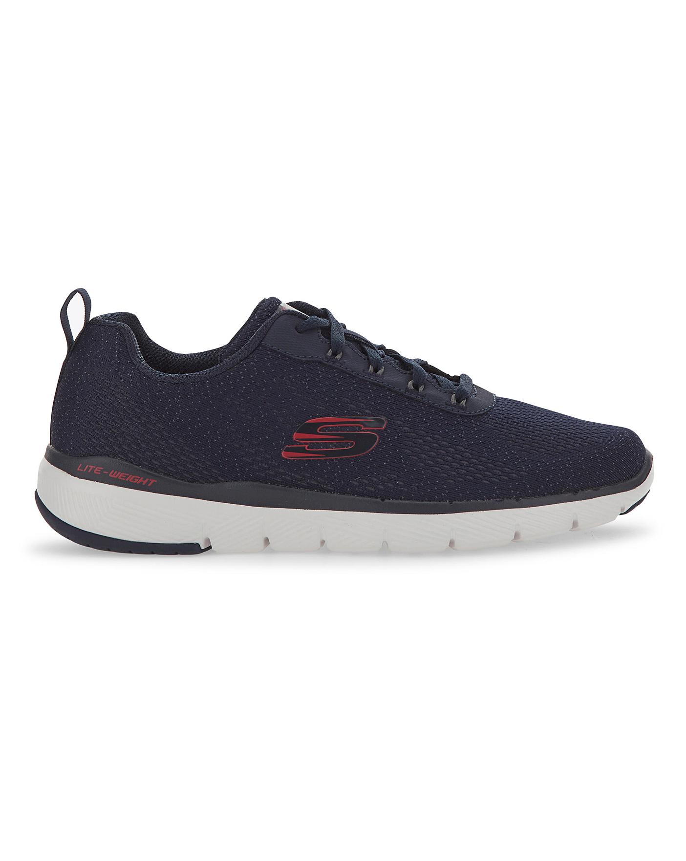 skechers black flex advantage 3.0 trainers