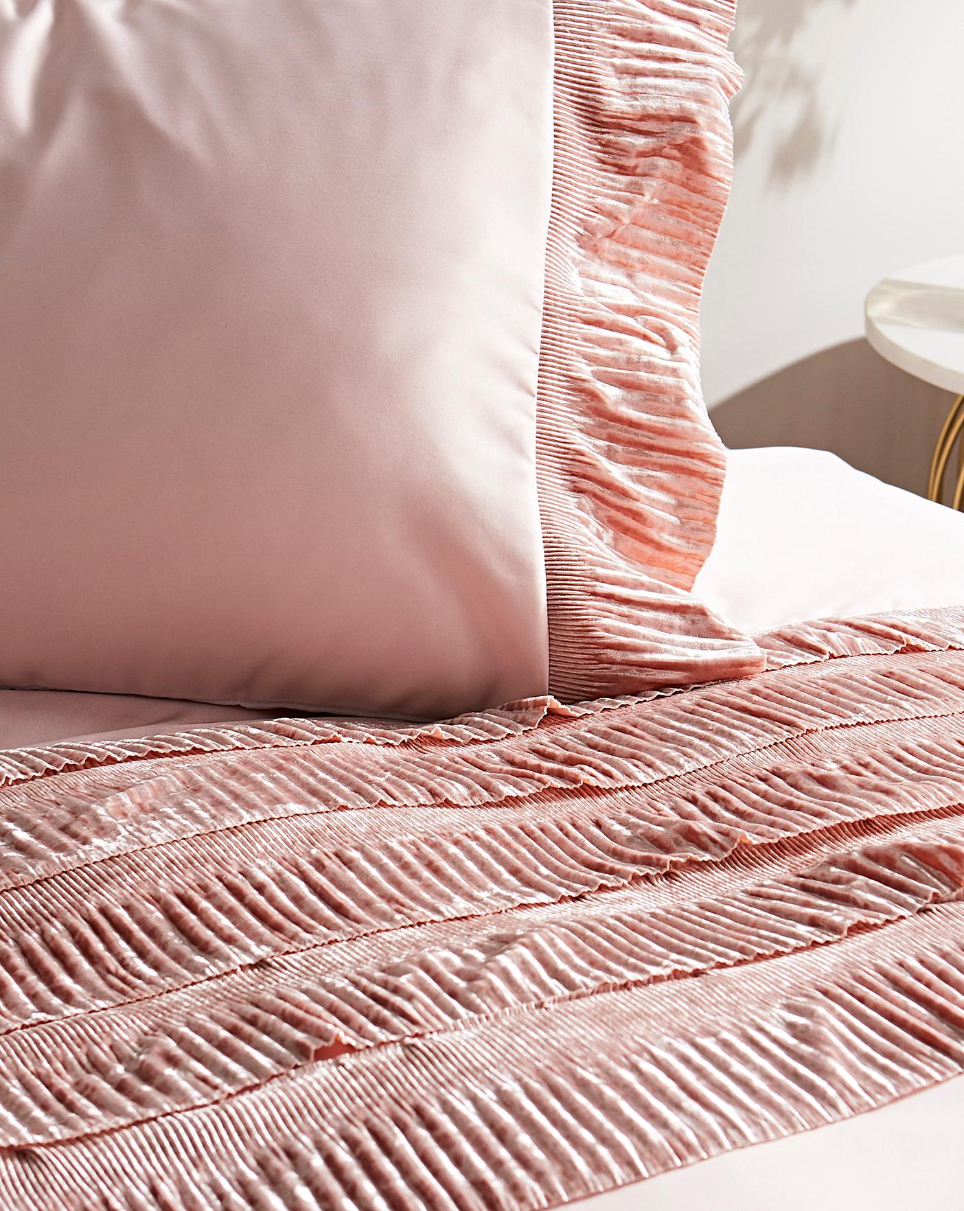 Antonia Velvet Frill Duvet Set J D Williams