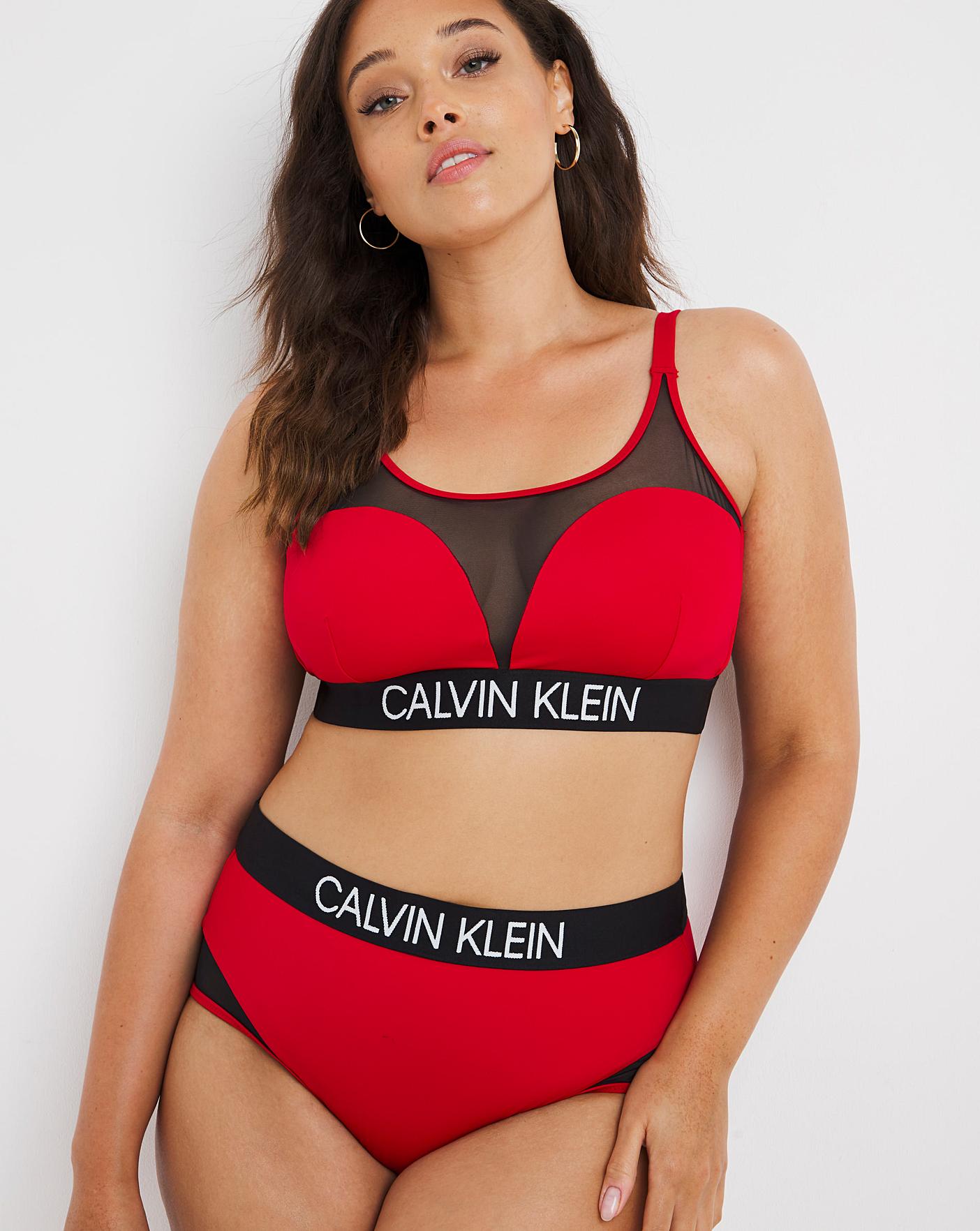 Calvin Klein CK Curve Swim Bralet | Simply Be