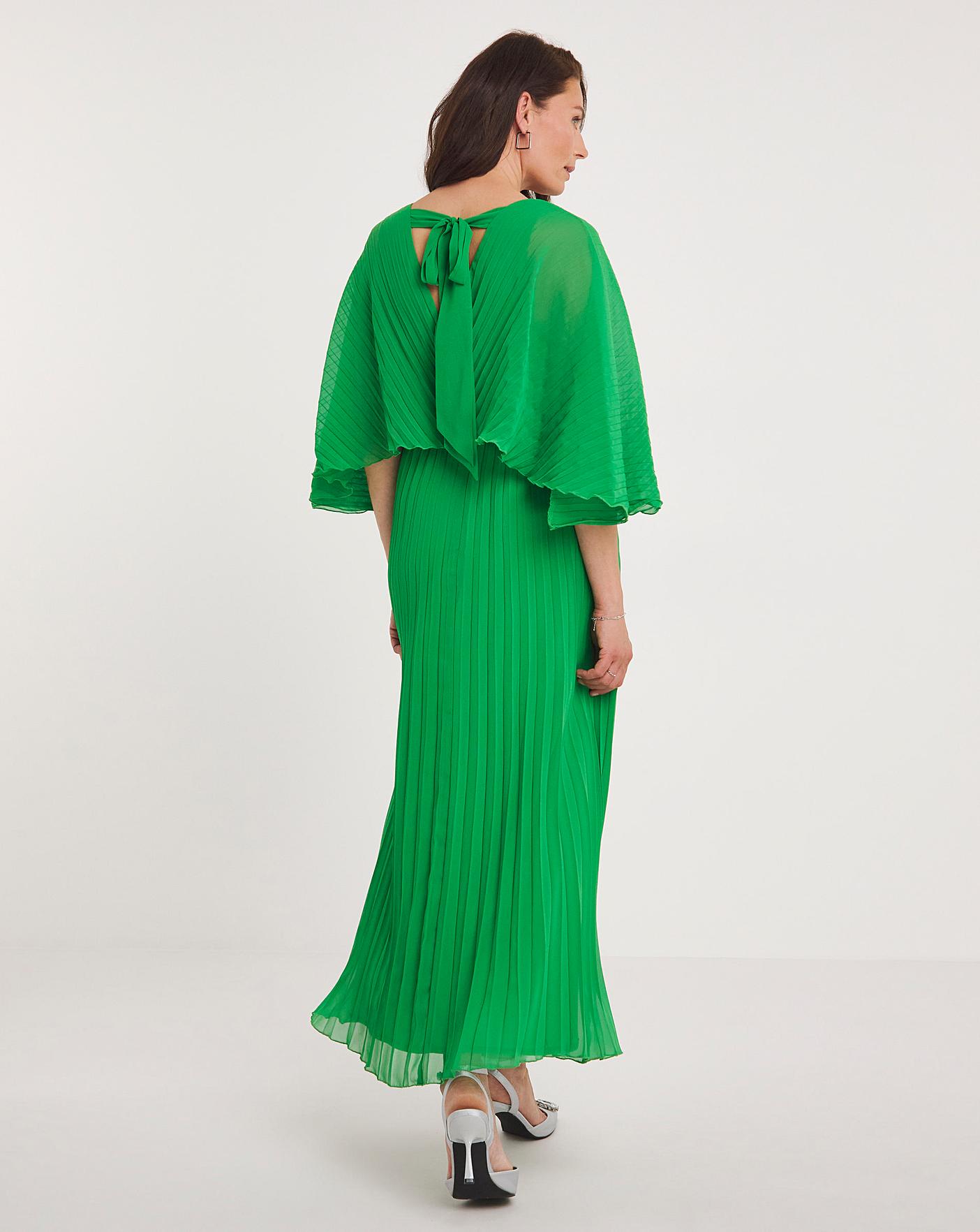 Joanna Hope Green Pleated Maxi Dress J D Williams