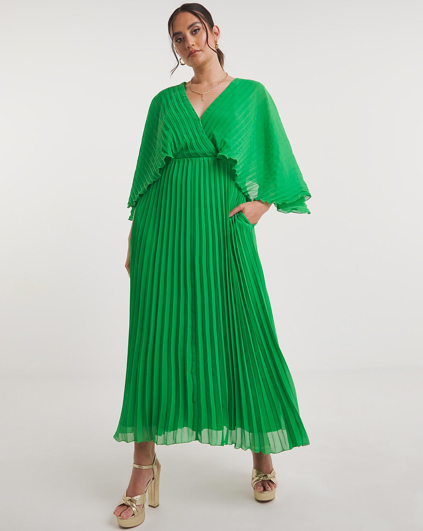 Joanna Hope Green Pleated Maxi Dress Simply Be