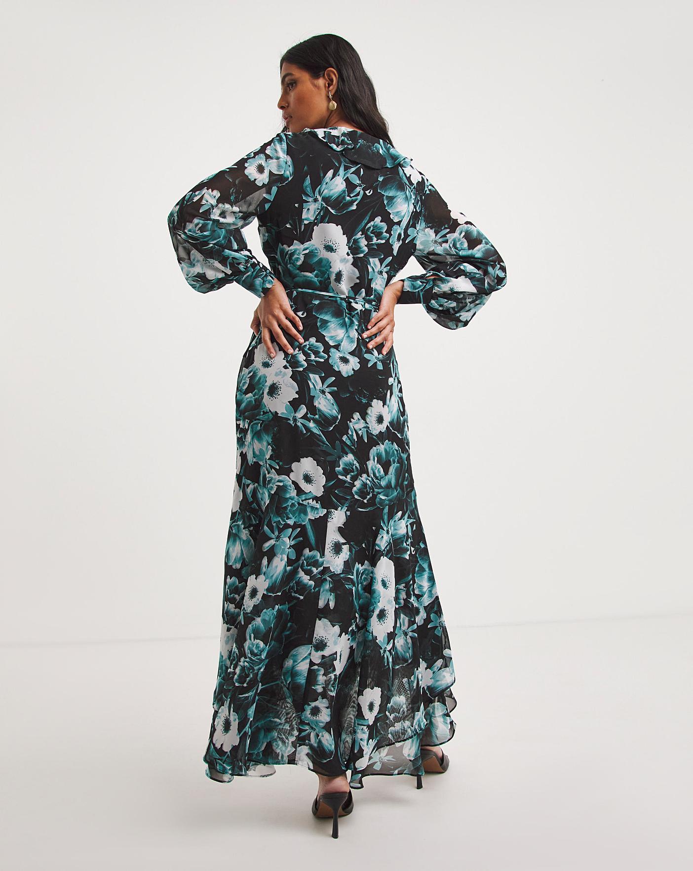 Joanna Hope Printed Wrap Maxi Dress | J D Williams