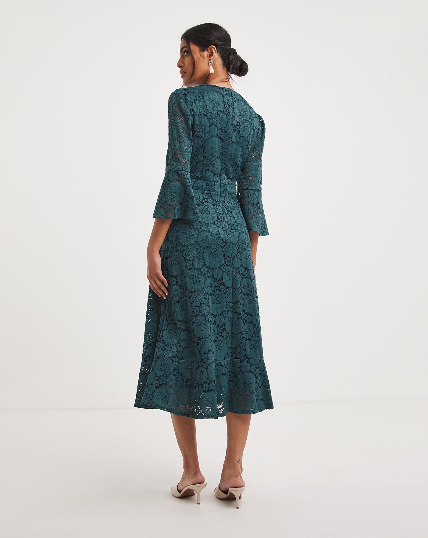 Joanna Hope Stretch Lace Midi Dress | Oxendales