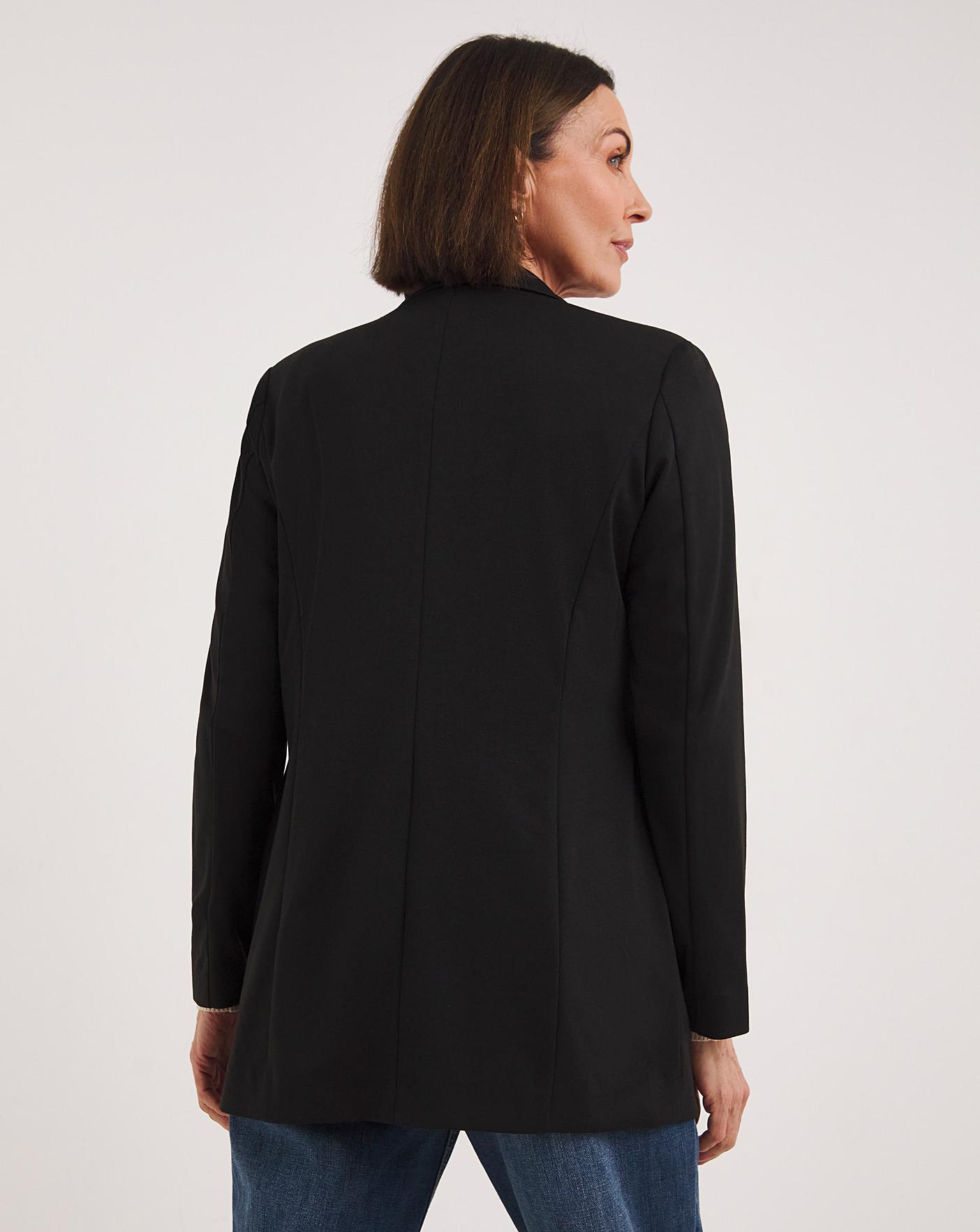 Long on sale black blazer