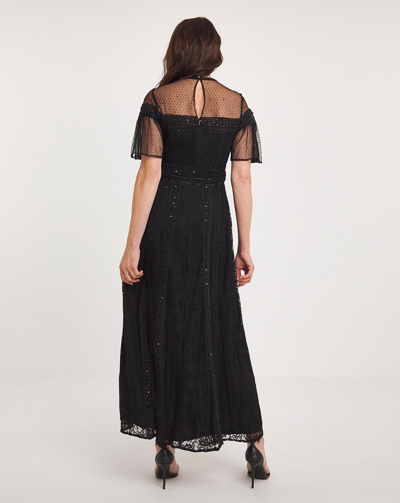 Joanna hope mesh skirt maxi dress hotsell